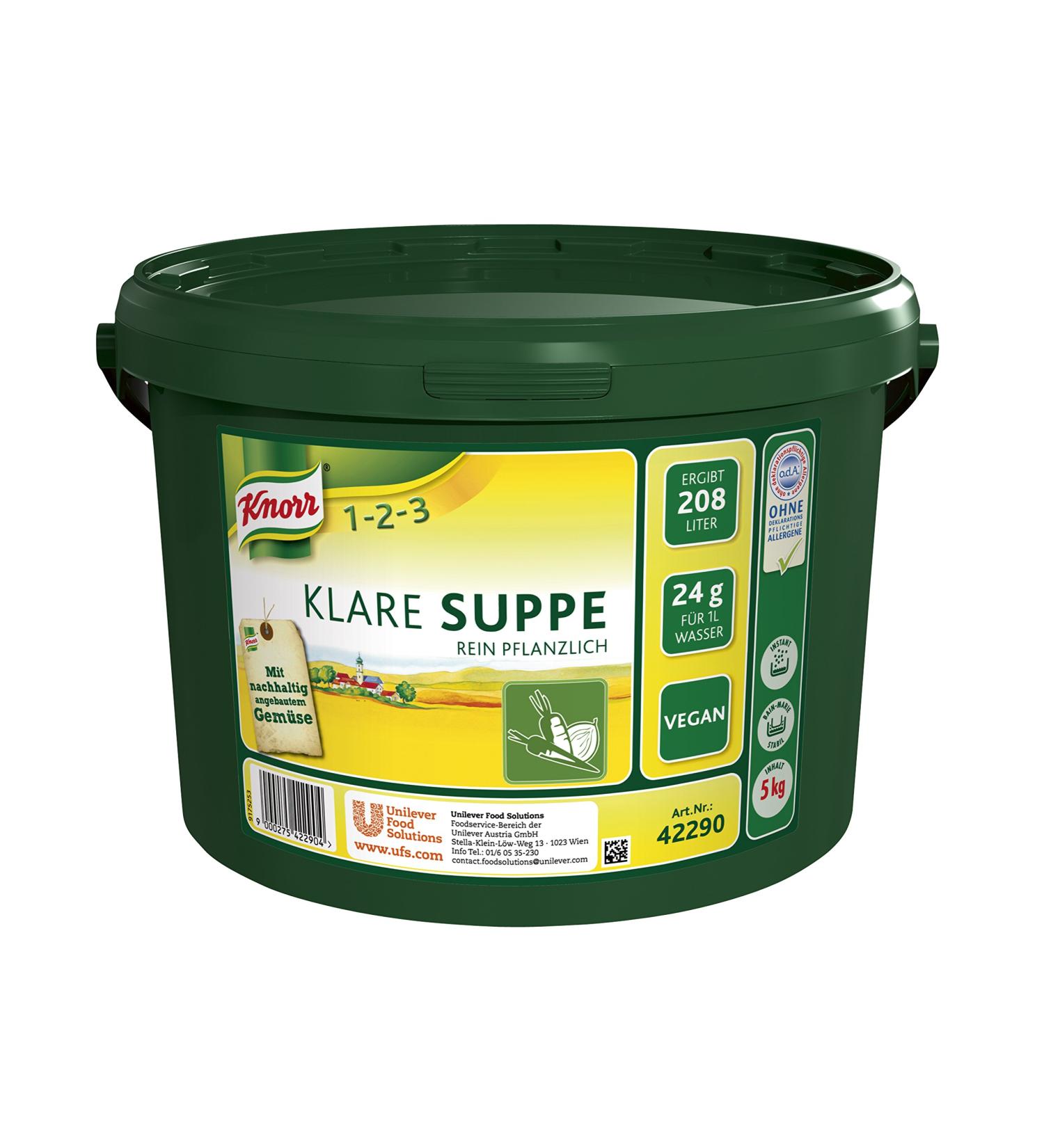 Knorr Clear Soup Vegetable - 5kg Pack | Purely Vegetable Instant Soup for International Shipping - Buy Online on GoSupps.com