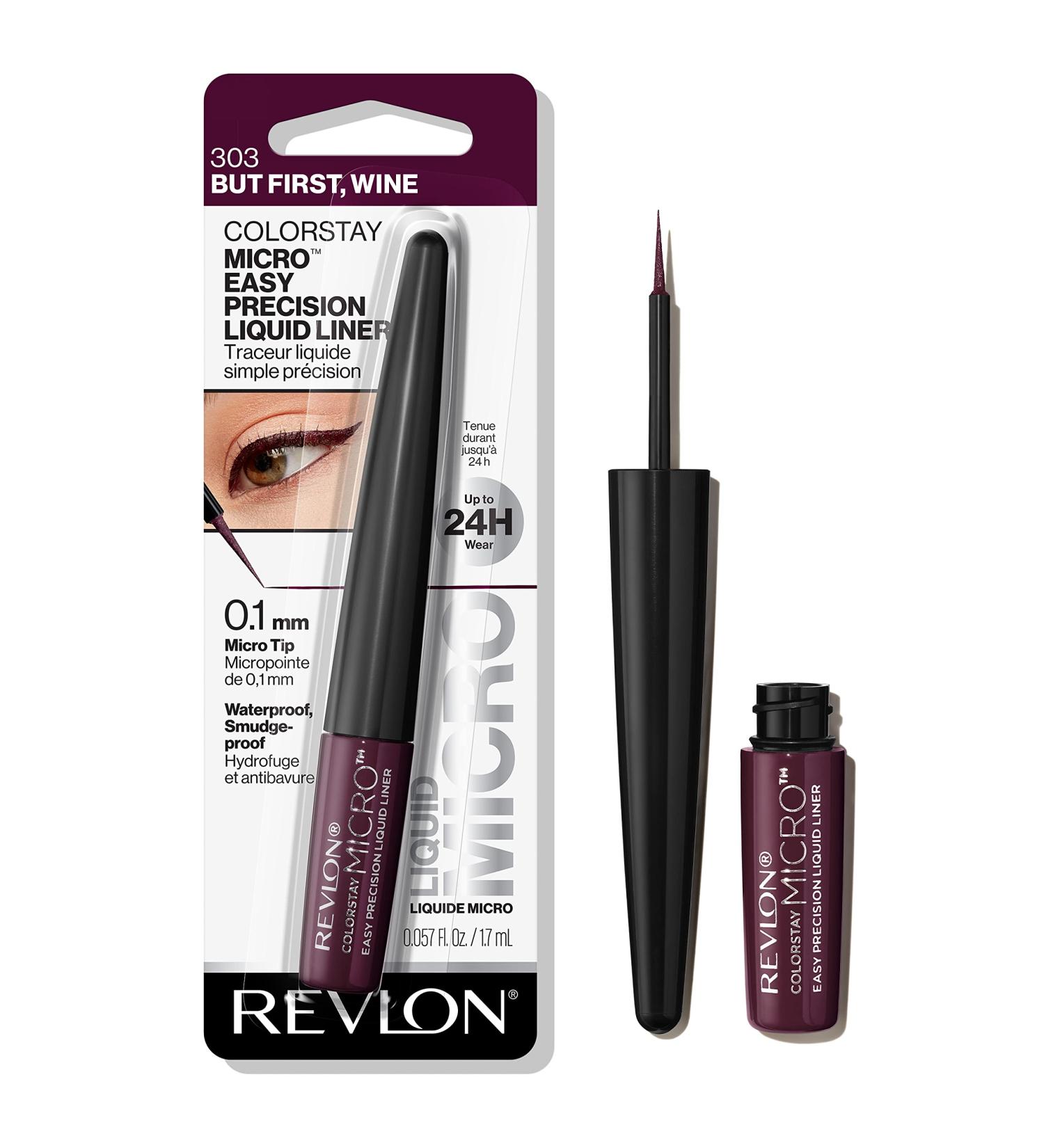 REVLON ColorStay Micro Easy Precision Liquid Liner 303 But First Wine - Long-Lasting Waterproof Formula | Pack of 1 - Buy Online on GoSupps.com