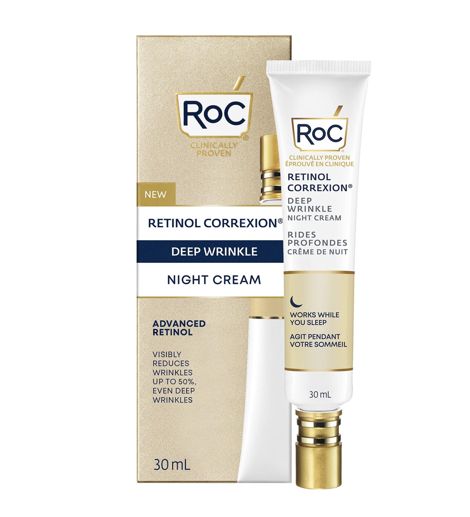 RoC Retinol Correxion Deep Wrinkle Night Cream White 30 ml. - Buy Online on GoSupps.com