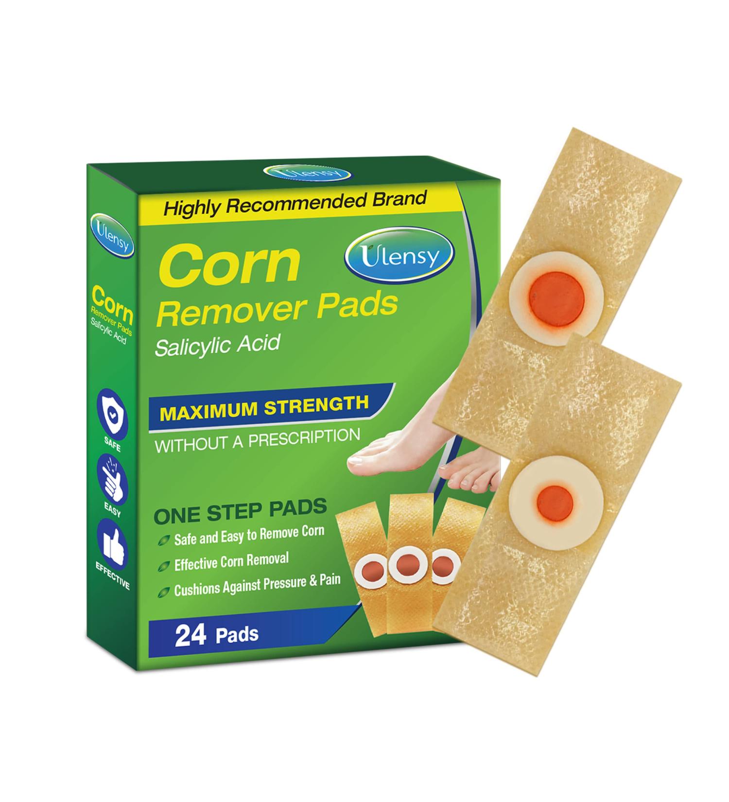 24 Pack Corn Removers for Feet - Large and Small Size Toe Corn Callus Removal - Foot Corn Remover for Toes - 24 Count - Buy Online on GoSupps.com