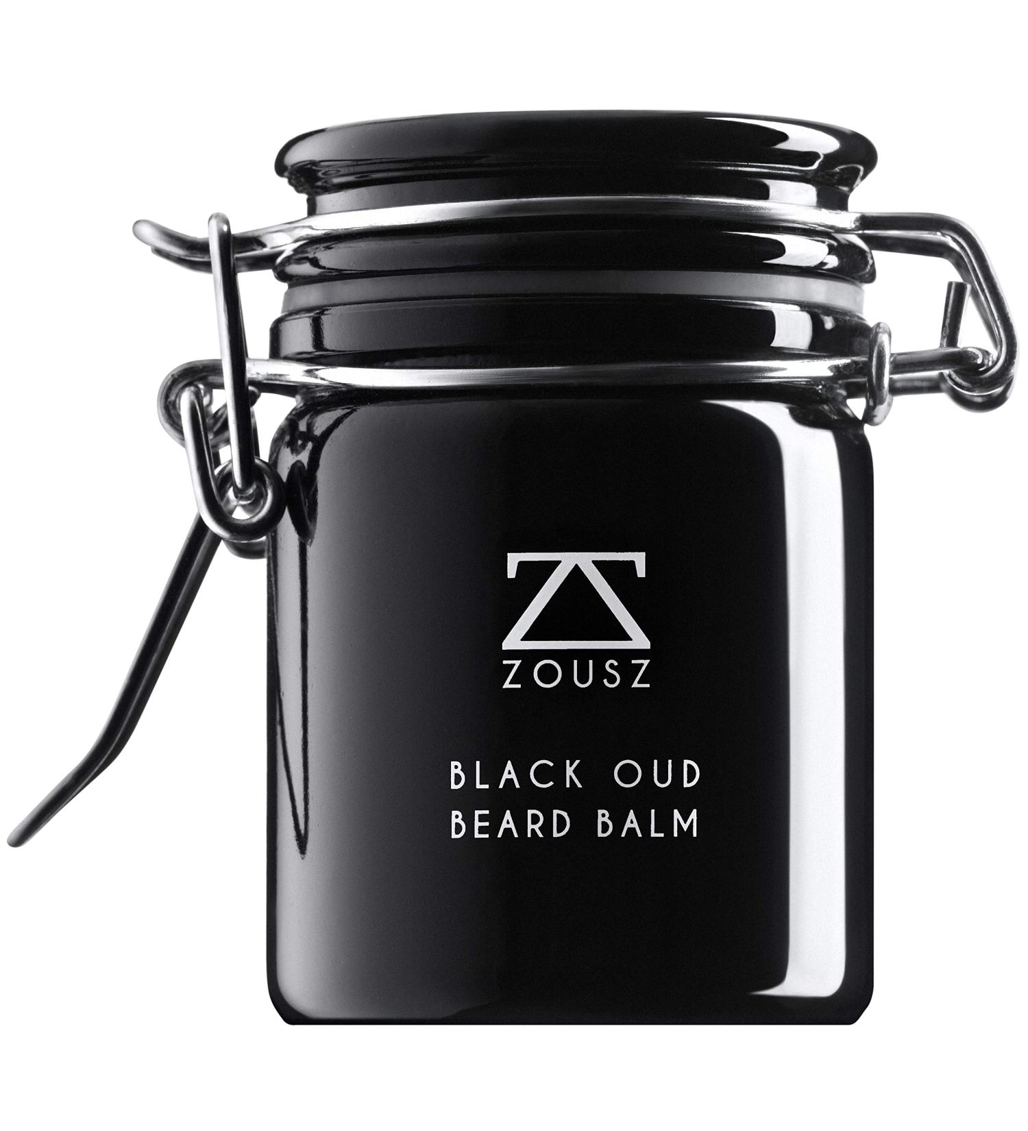 ZOUSZ Black Oud Premium Beard Balm 50g - Classic Oud Wood Scent - Beard Grooming Butter with Avocado, Argan, and Macadamia Oils - Moisturizes, Conditions, Removes Beardruff for Men - Buy Online on GoSupps.com