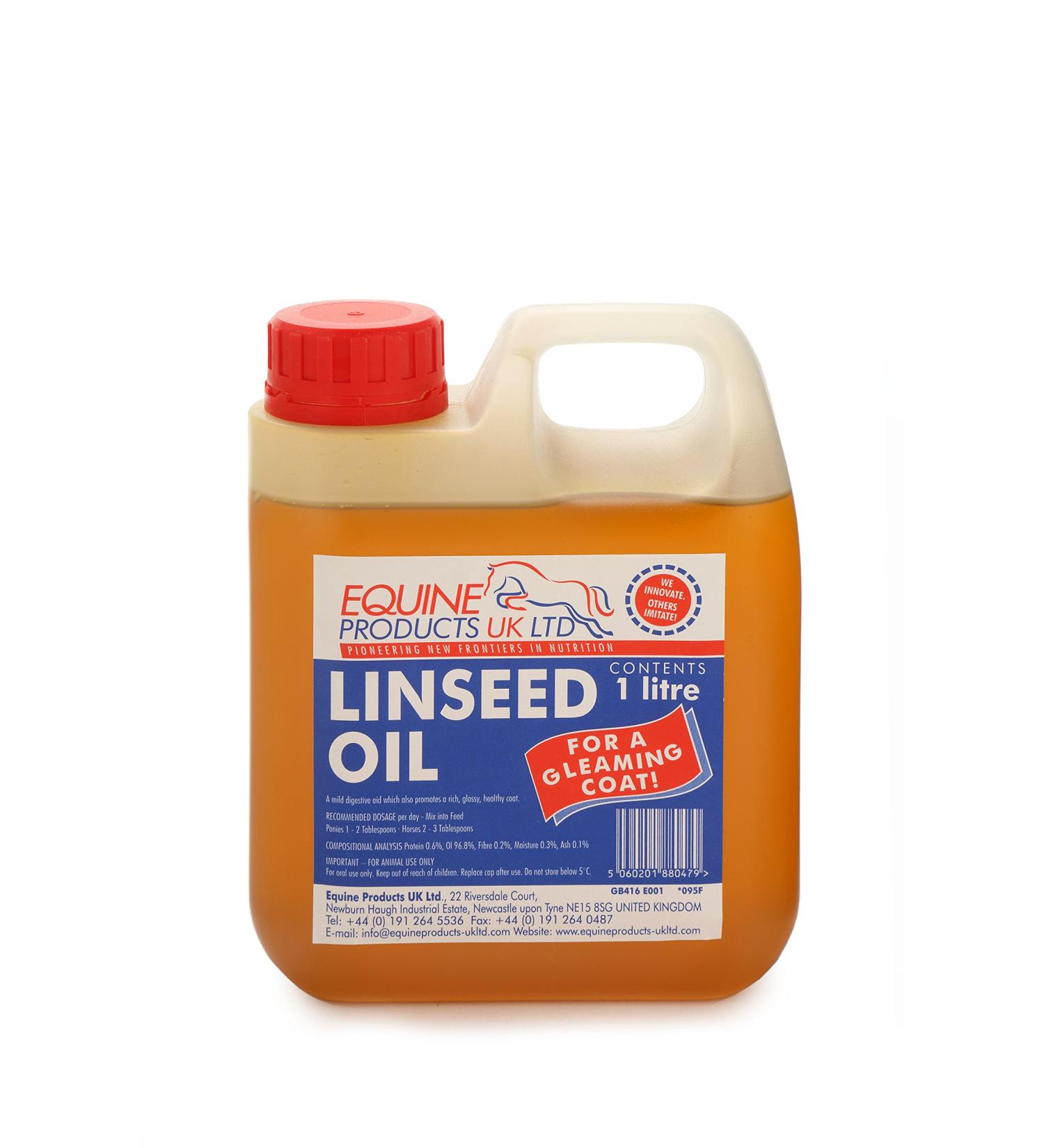 Equine Products Linseed Oil 1 Litre Transparent