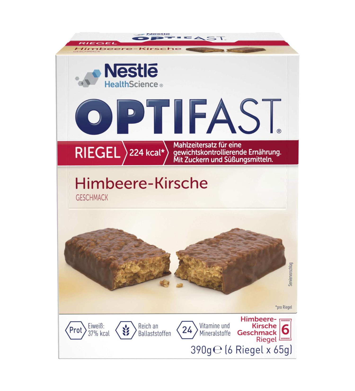 Buy Optifast Raspberry Cherry Bars - Delicious Weight Loss & Meal Replacement | International Shipping Available - Buy Online on GoSupps.com