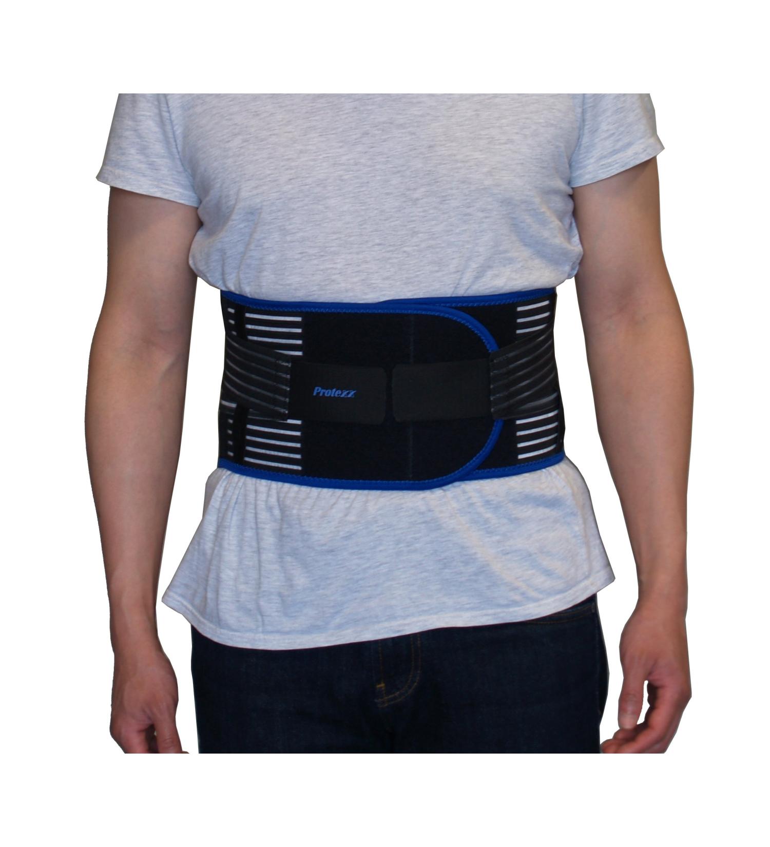 Protexx Waist Brace with Aluminum Alloy Stays - Adjustable Support for Back Pain Relief | International Shipping Available - Buy Online on GoSupps.com