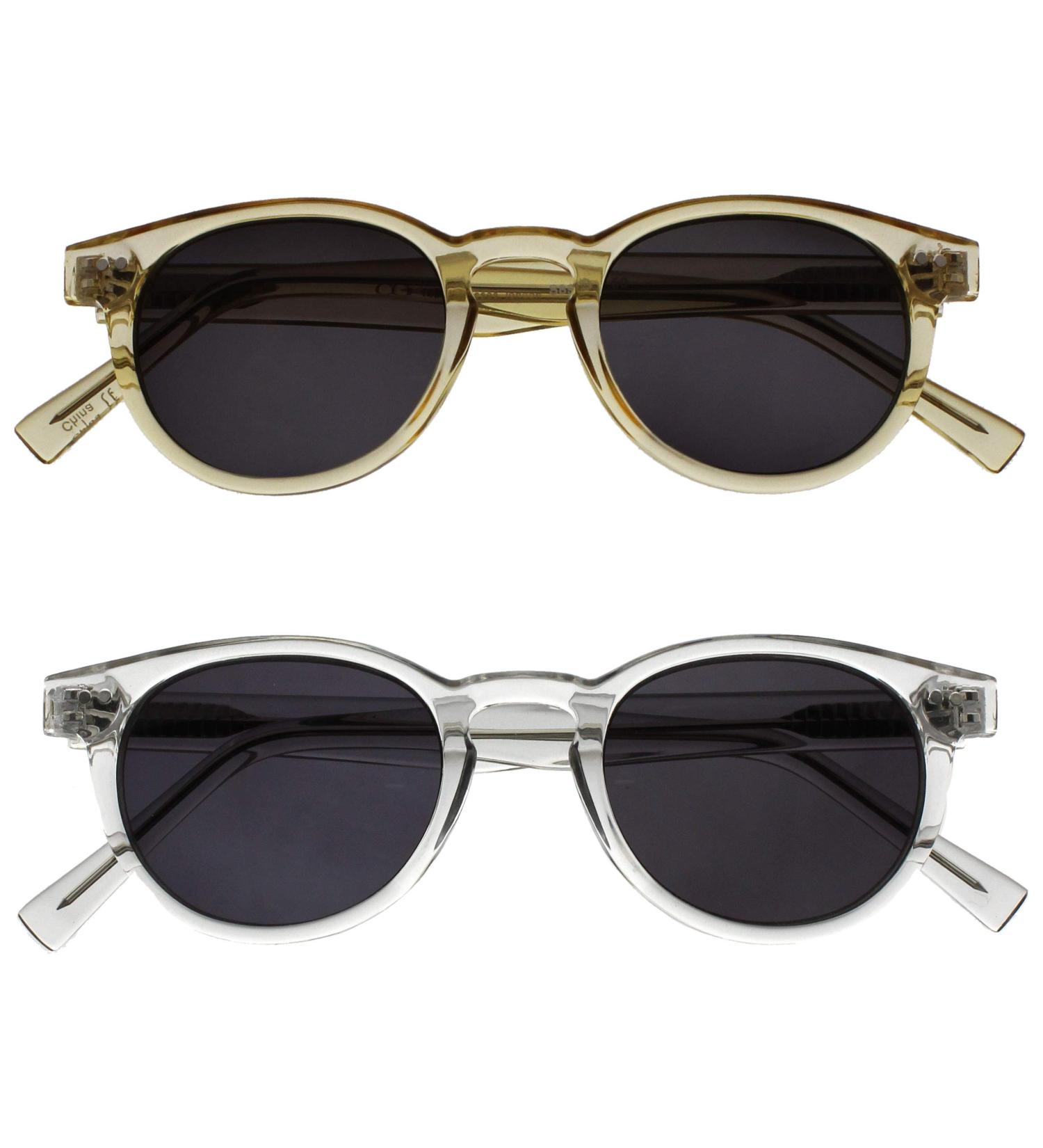 Opulize ROX UV400 Round Transparent Gold Reading Glasses 2-Pack for Men & Women - Stylish +3.00 Dioptries - Buy Online on GoSupps.com