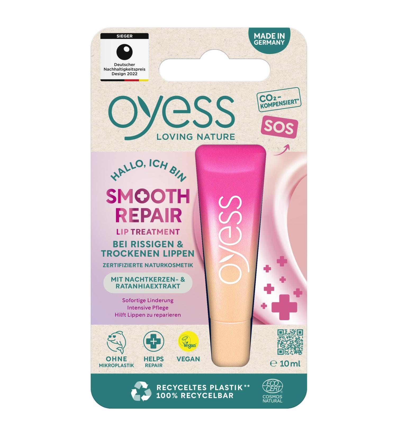 OYESS loving nature lip care Smooth Repair 10 ml - Buy Online on GoSupps.com