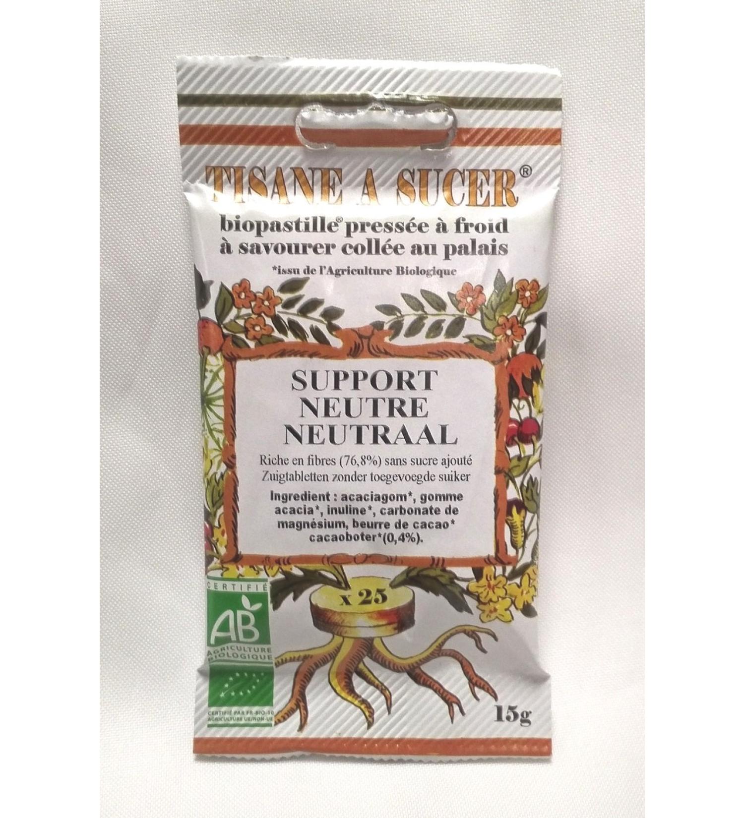 Organic Herbal Tea Lozenges Neutral Holder for Organic Essential Oils - 15 g - 25 Lozenges