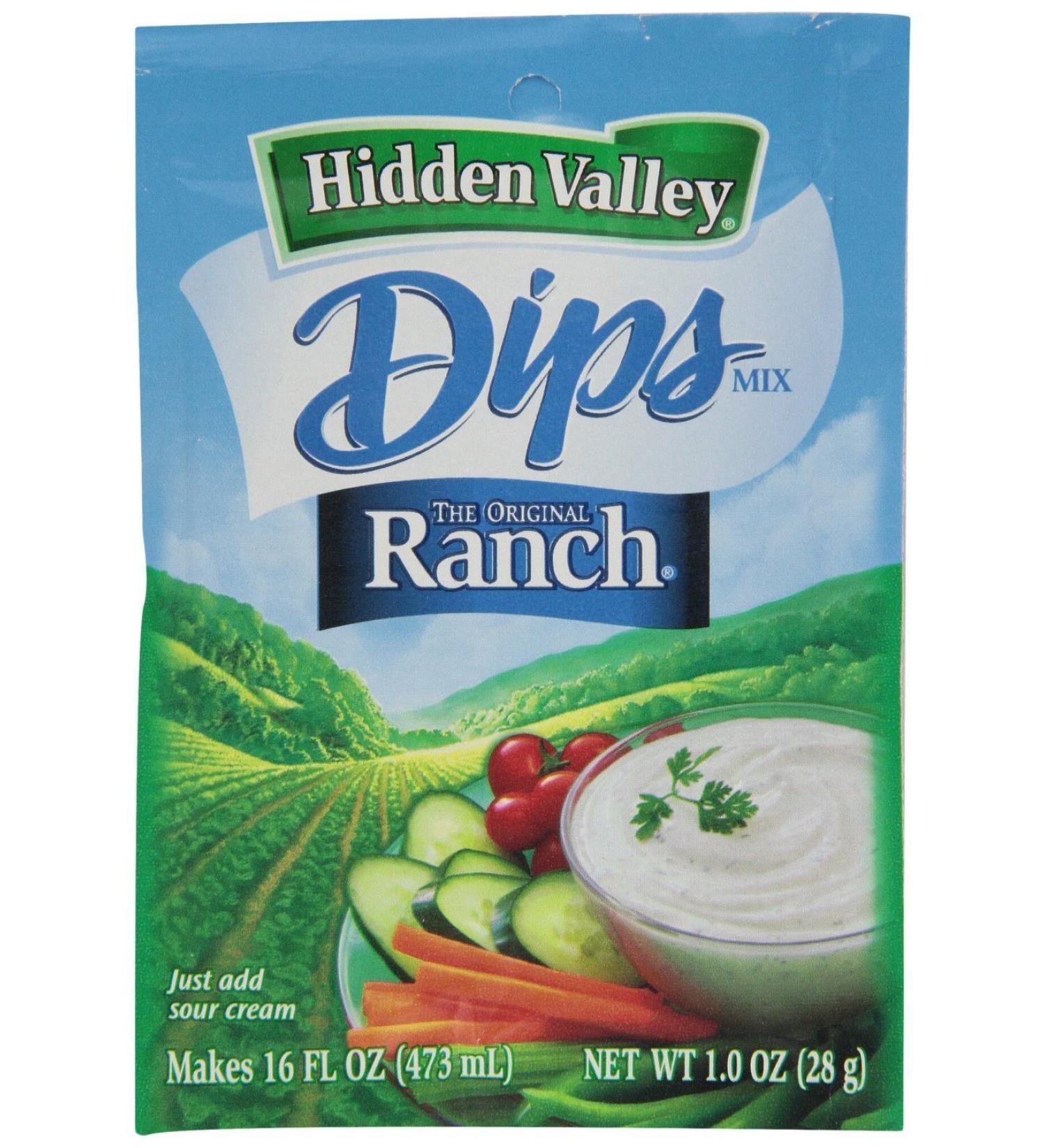 Hidden Valley Ranch Dip and Salad Dressing Mix 1oz Packs (12 Pack) - The Original - Buy Online on GoSupps.com