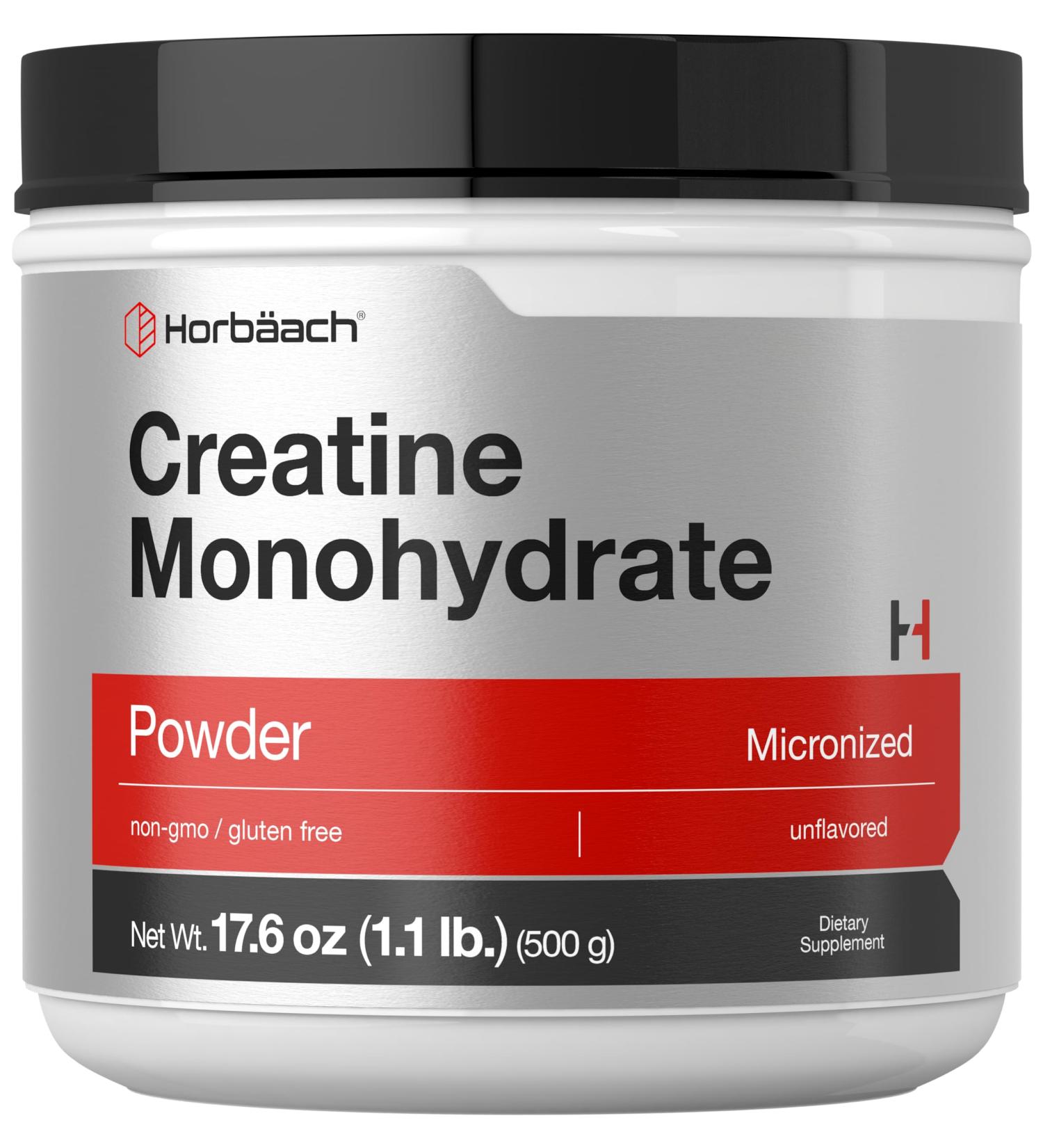 Horb ach Creatine Monohydrate Powder | 17.6oz | Micronized Unflavored Vegetarian Non-GMO Gluten Free | International Shipping Available - Buy Online on GoSupps.com