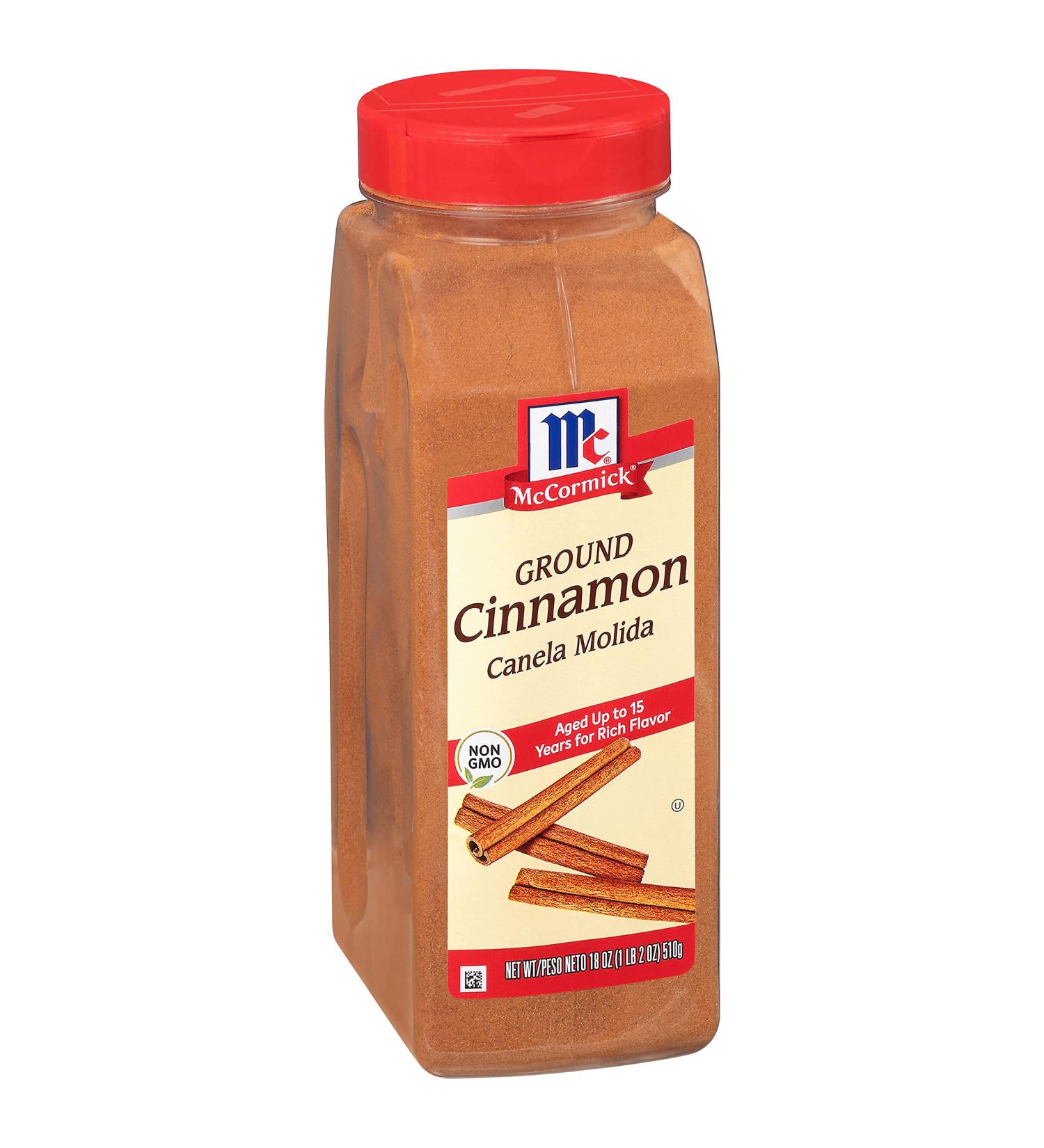 McCormick Ground Cinnamon 18 oz - Premium Cinnamon, 18 Ounce Pack - Buy Online on GoSupps.com