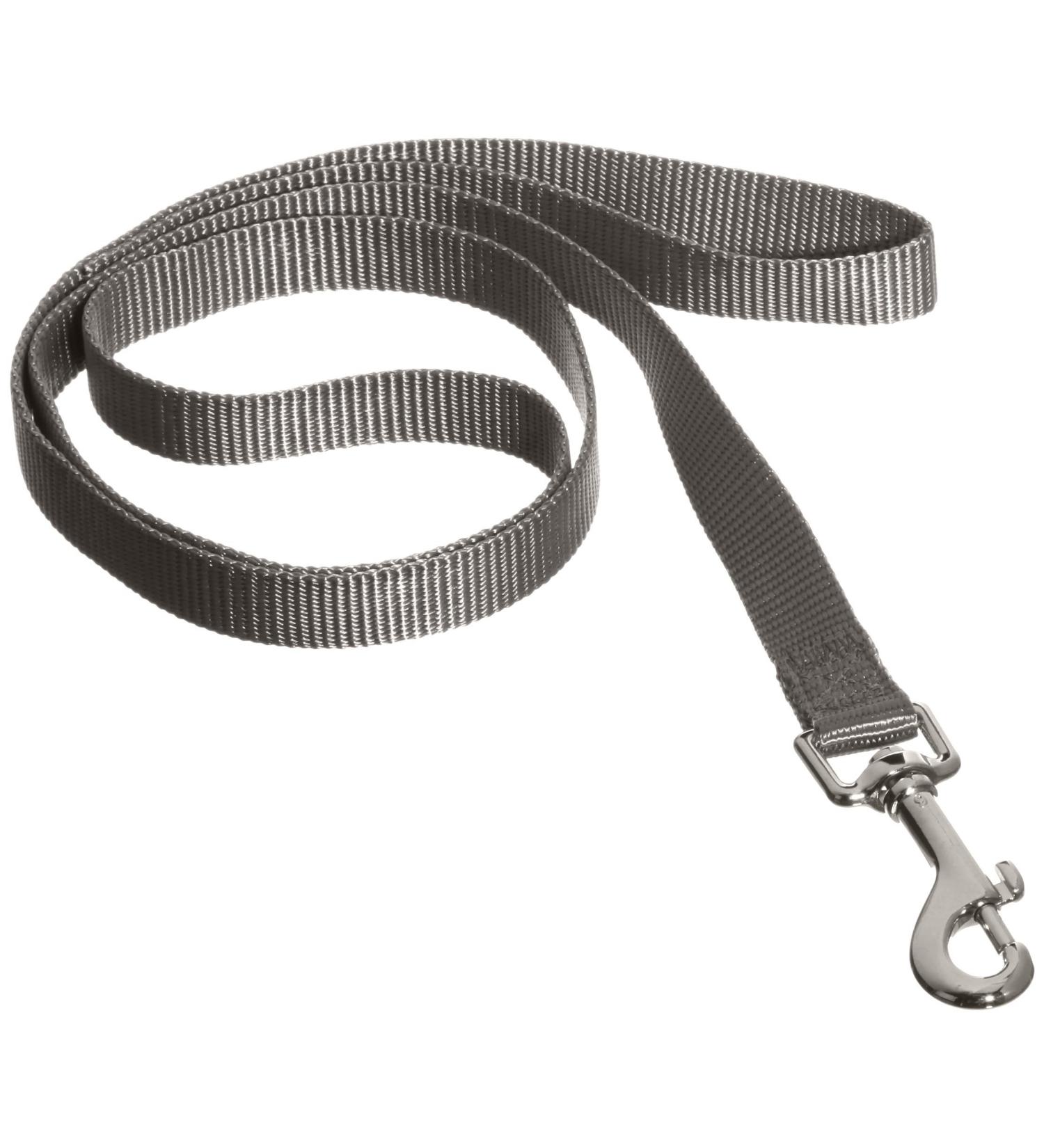 Nobby leash Classic mouse grey L: 120 cm W: 20 mm 1 piece grey width 20 mm