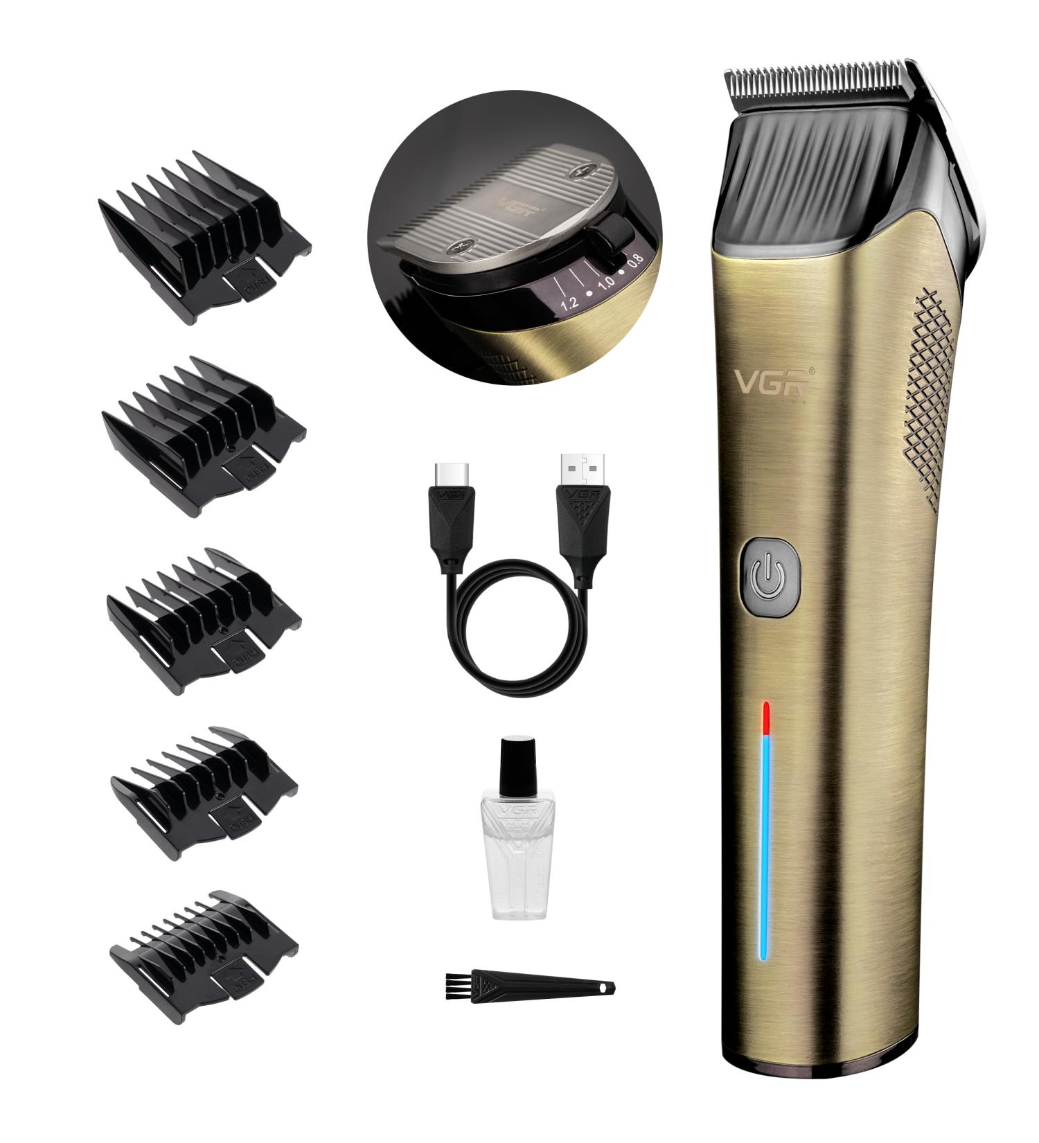 VGR Cordless Hair Clippers for Men Professional with Precision Switch - Turbo Mode - Ceramic Blades - Mens Hair Cutting Kit for Barber - Rechargeable Beard Trimmer - Buy Online on GoSupps.com