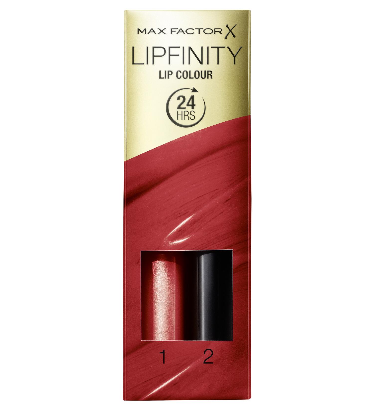 Max Factor Lipfinity Lip Color Hot 120 - 24h Long-Lasting Moisturizing Lipstick with Precise Applicator & Nourishing Gloss Top Coat - Shop Now! - Buy Online on GoSupps.com