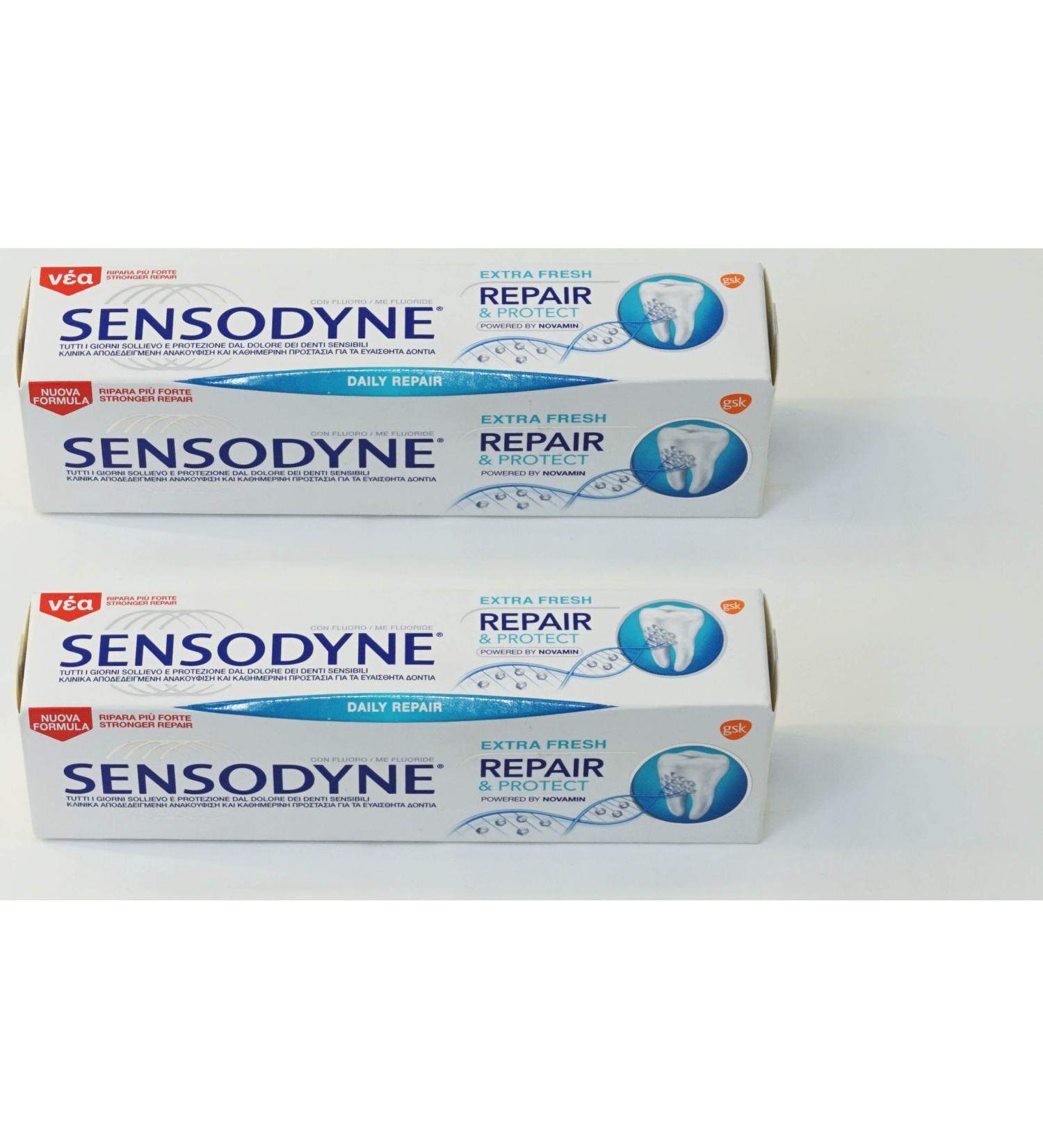 Buy Sensodyne Repair & Protect Extra Fresh Toothpaste - 2.53oz Tube (Pack of 2) | Italian Import | Fast International Shipping - Buy Online on GoSupps.com