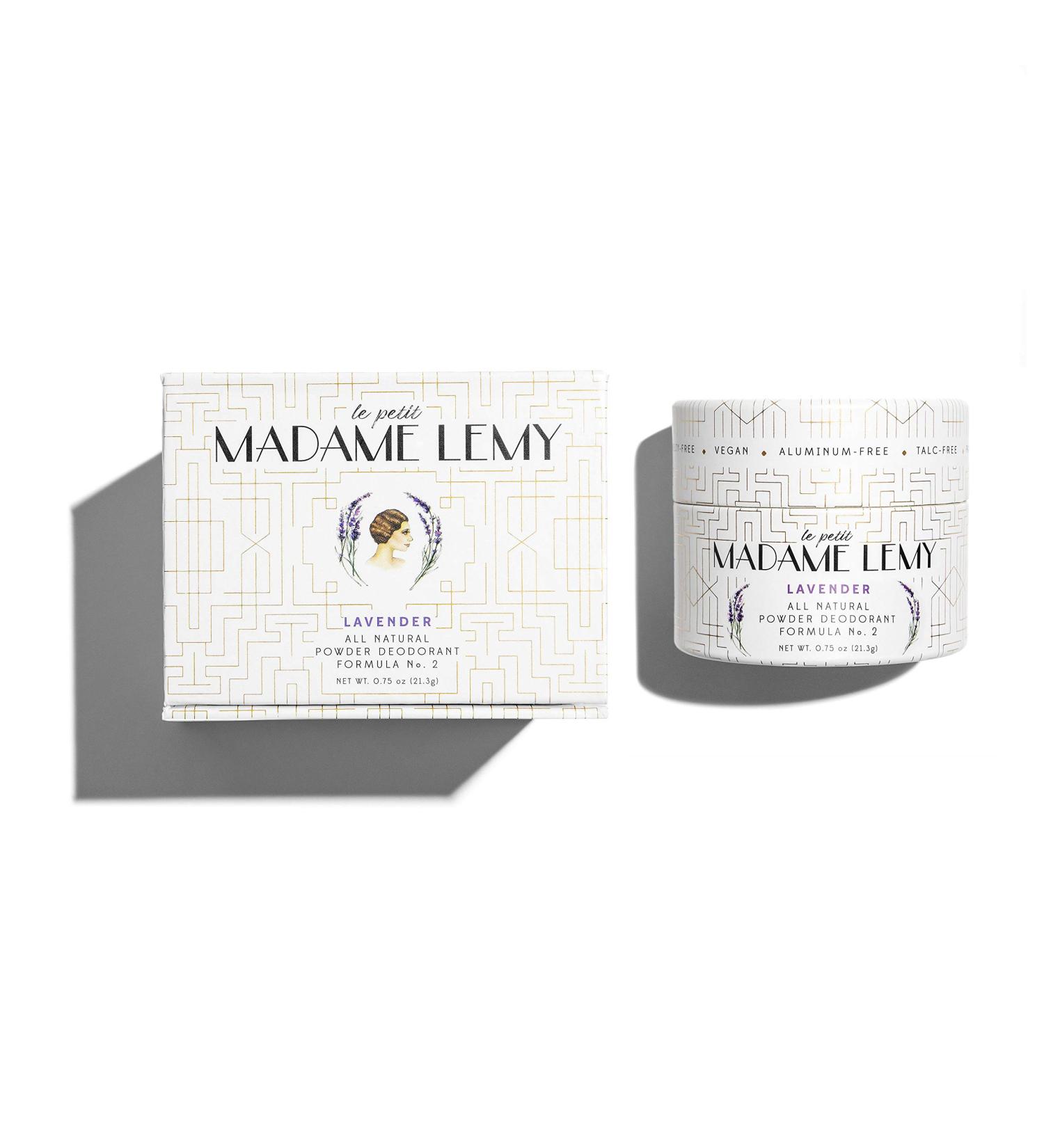 Madame Lemy Lavender Travel Size Body Powder Deodorant for Women - Natural & Aluminum Free Mini Deodorant - Buy Online on GoSupps.com