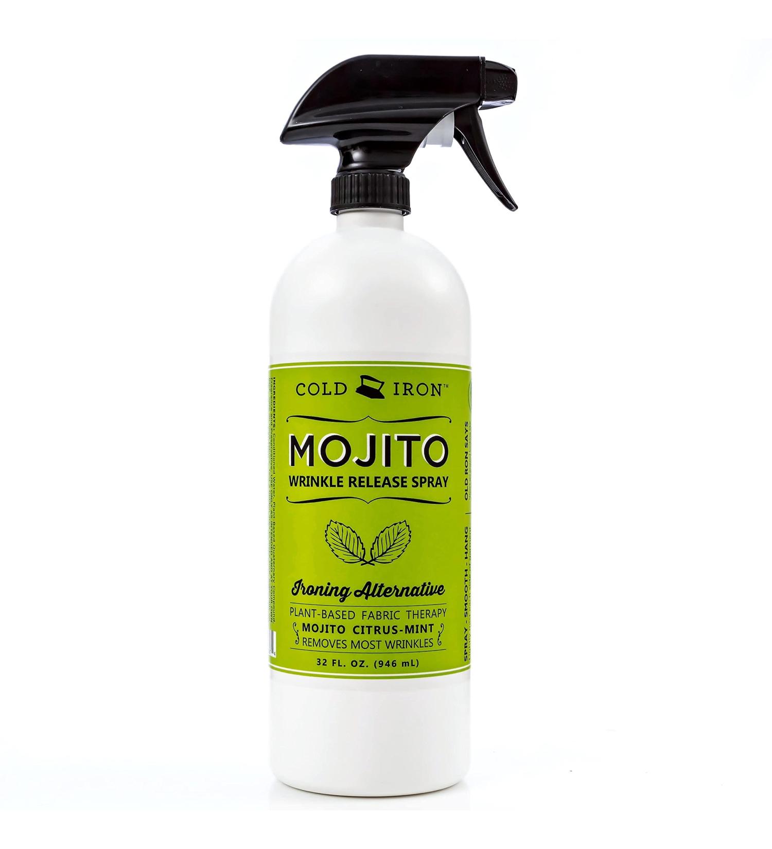 Cold Iron Wrinkle Release Spray 32oz - Mojito Citrus Mint | Plant-Based | Easy to Use | Award-Winning Formula - Buy Online on GoSupps.com