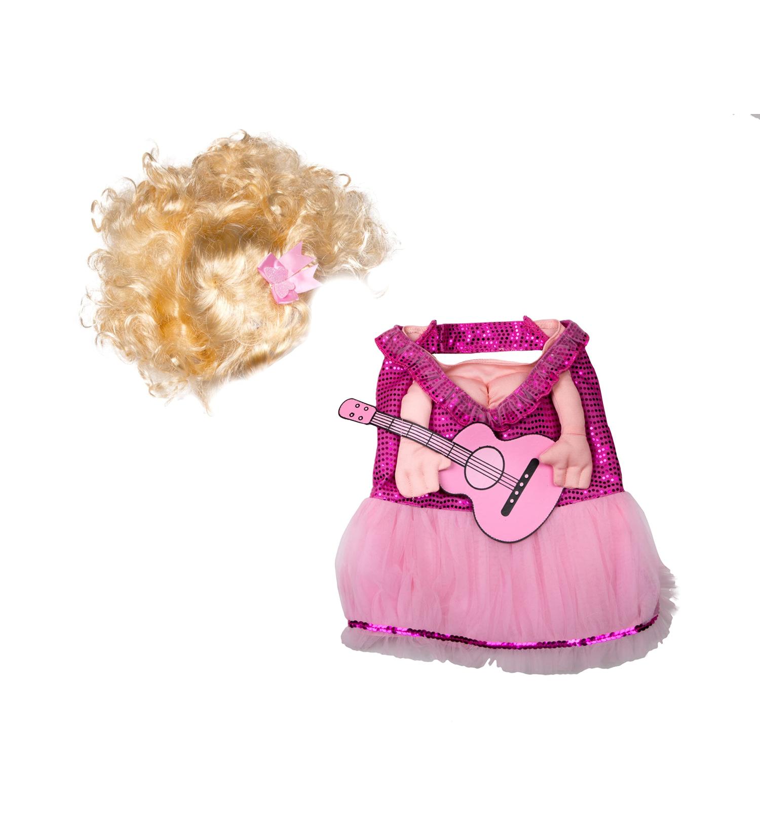 Pink Dress Guitar & Wig Set - XS/S - Buy Online on GoSupps.com