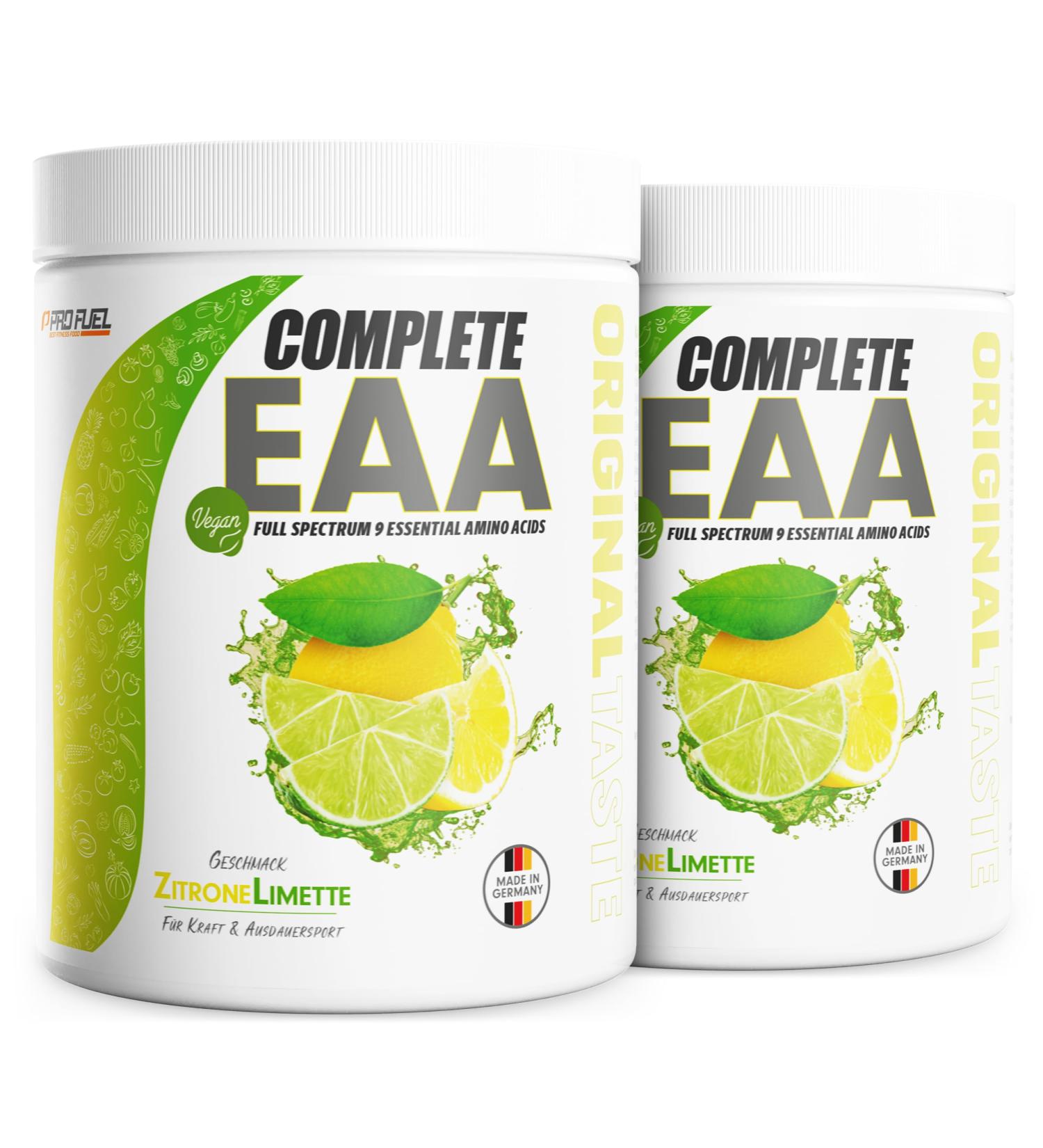 EAA Powder 2x500g - Essential Amino Acids Vegan Amino Drink Lemon Lime Flavor 12 500mg Complete EAA Refreshing Workout Supplement - Buy Online on GoSupps.com