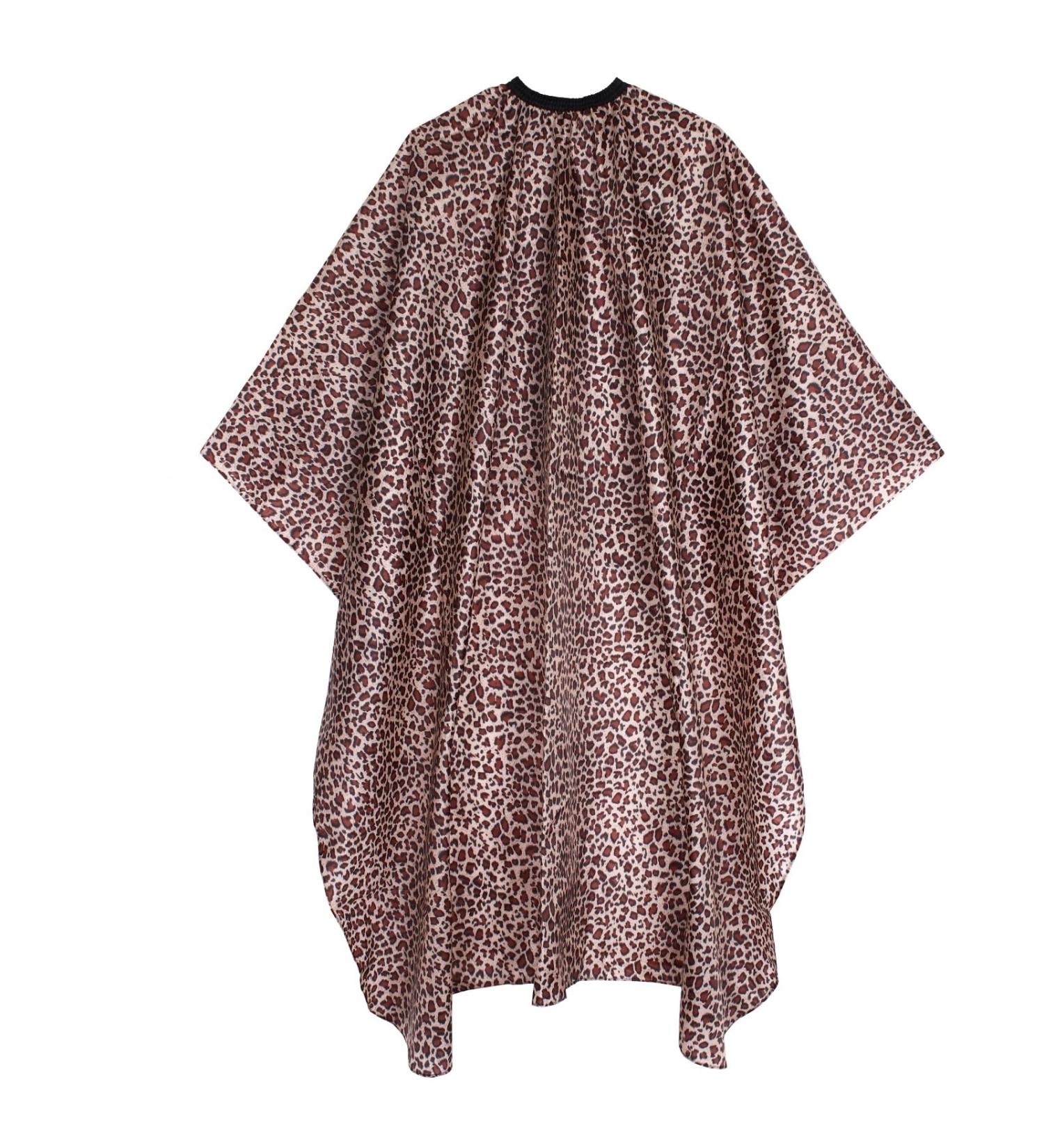Waterproof Leopard Barber Cape for Women | Professional Hair Cutting Cape 64x56 | Adjustable Salon Cape for Hair Stylists & Home Use - Buy Online on GoSupps.com