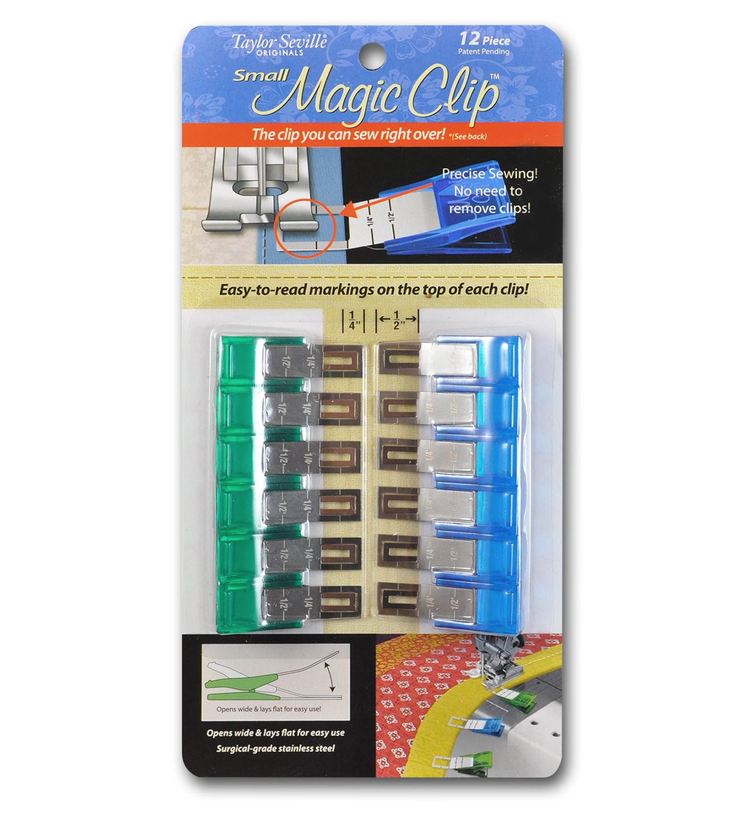 Taylor Seville Small Magic Clip Sewing and Quilting Clips 12-pc - Quilting and Sewing Supplies - Buy Online on GoSupps.com