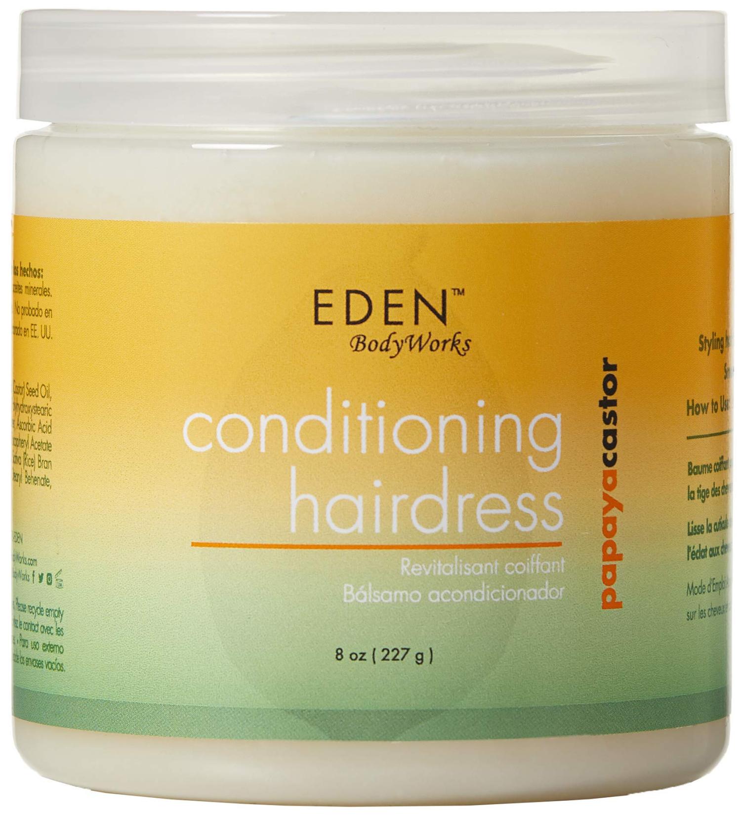 EDEN BodyWorks Papaya Castor Conditioning Hairdress 8 oz - Frizz Control, Nourishing Hair & Scalp with Light Hold - Buy Online on GoSupps.com