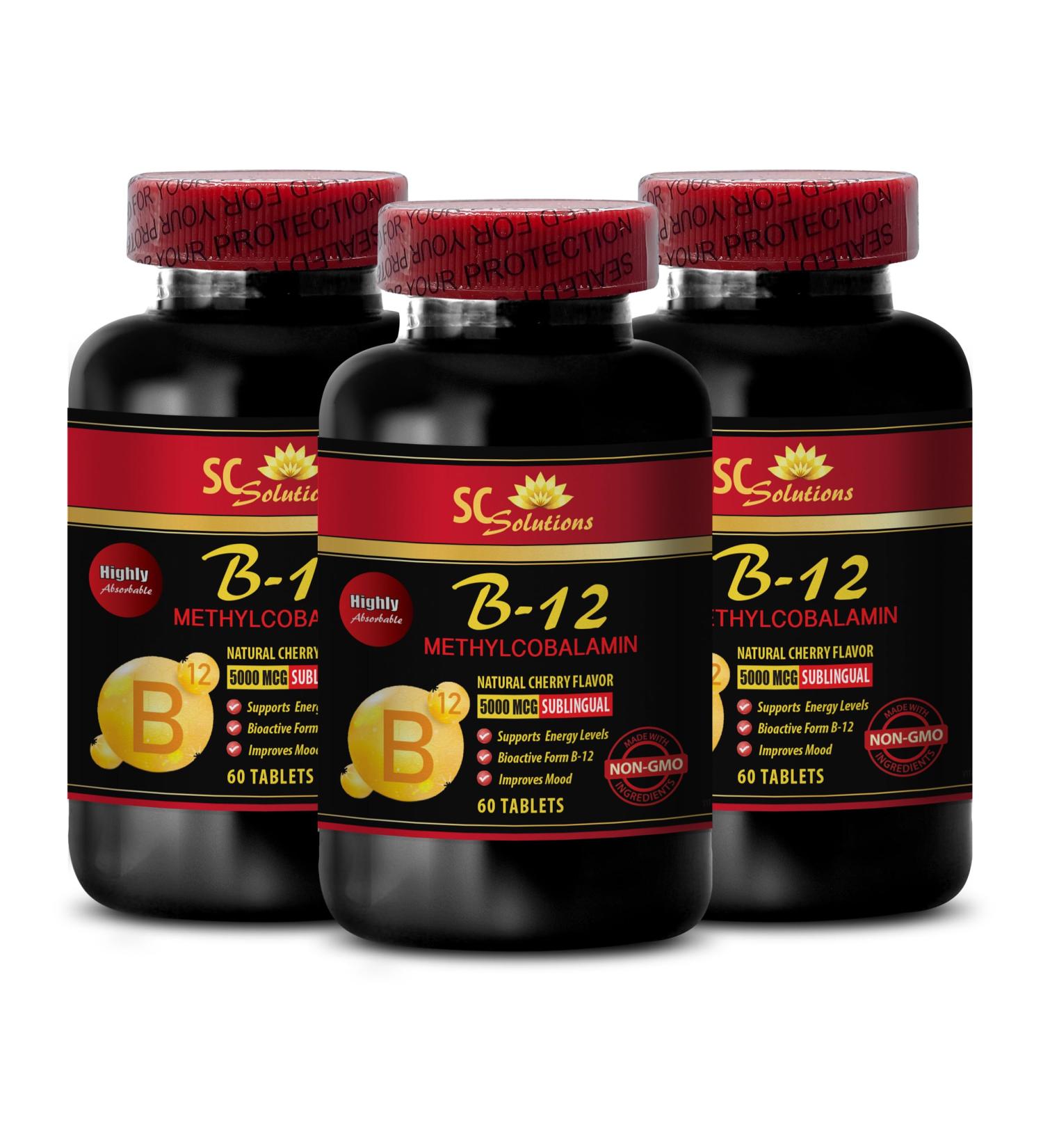 immune support pills - METHYLCOBALAMIN VITAMIN B-12 5000 - anti aging supplement for women best energy supplements endurance stamina immune support capsules vitamin b 12 metabolism - 3 Bot 180 - Buy Online on GoSupps.com