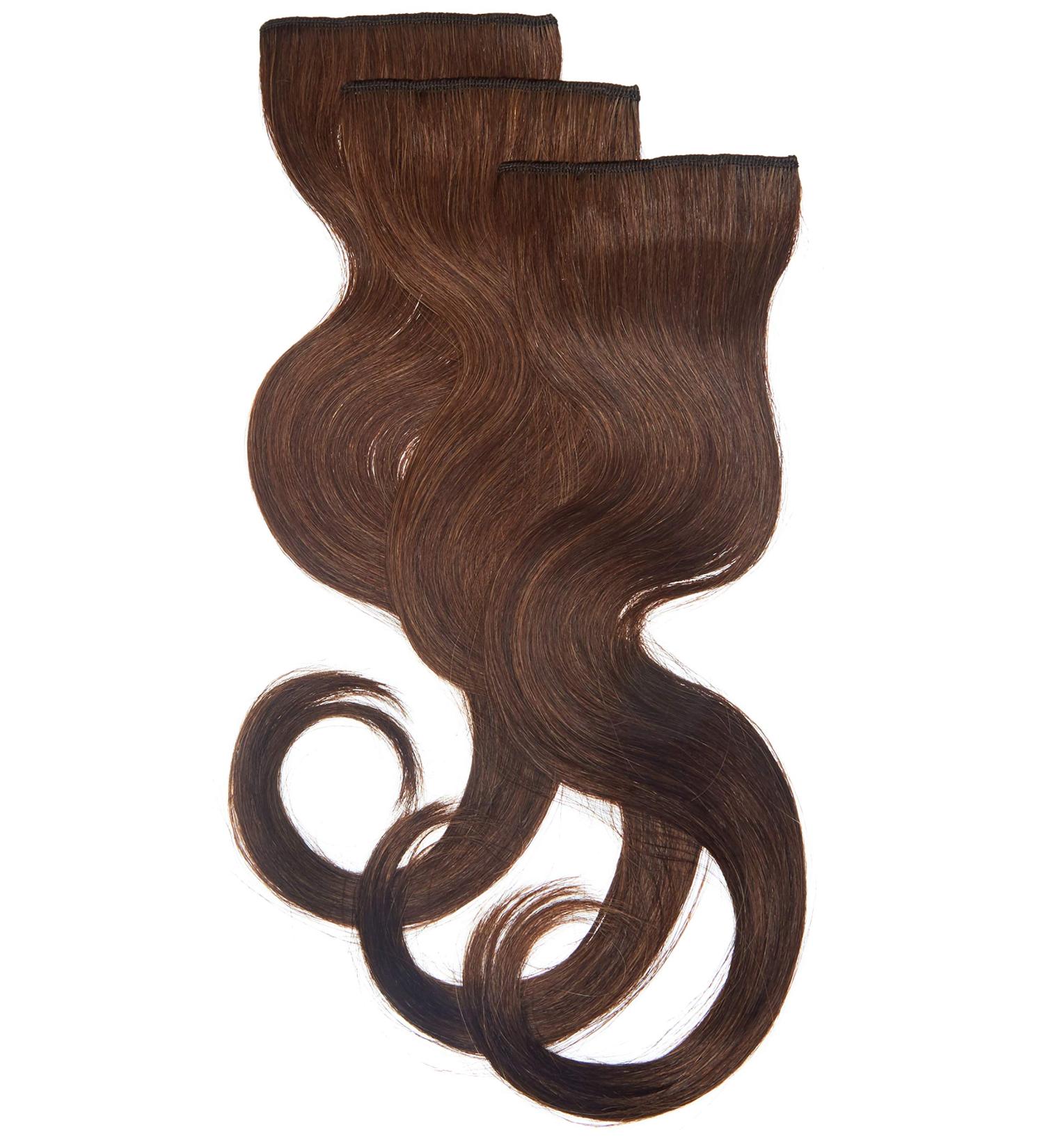 Balmain Double Hair Extensions Human Hair Real Hair 3 Pieces Shade L5 Length 40 Cm L5 Light Brown 15.75 inch