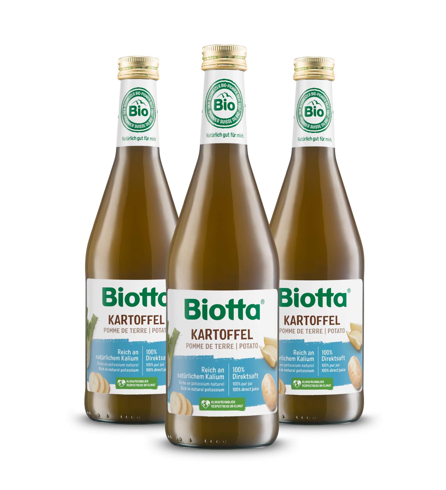 BIOTTA - Jus de Pommes de terre et de fenouil lacto-ferment - Pr paration base de pommes de terre 100% bio - Action cibl e Digestion - 500ml - Fabrication Suisse - Lot de 3 - Buy Online on GoSupps.com