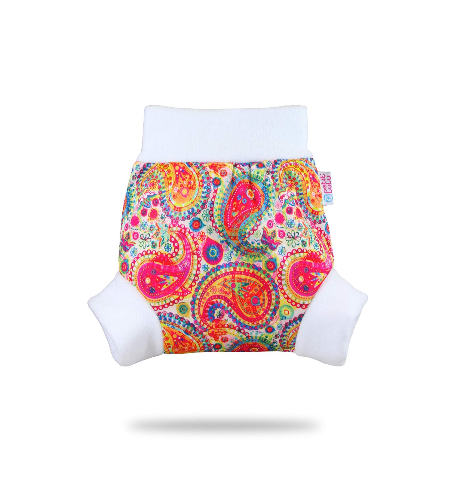 Petit Lulu Size M Pull Up Cloth Nappy Wrap | Reusable Diaper Wrap | Made in Europe | Colourful Orient - Buy Online on GoSupps.com
