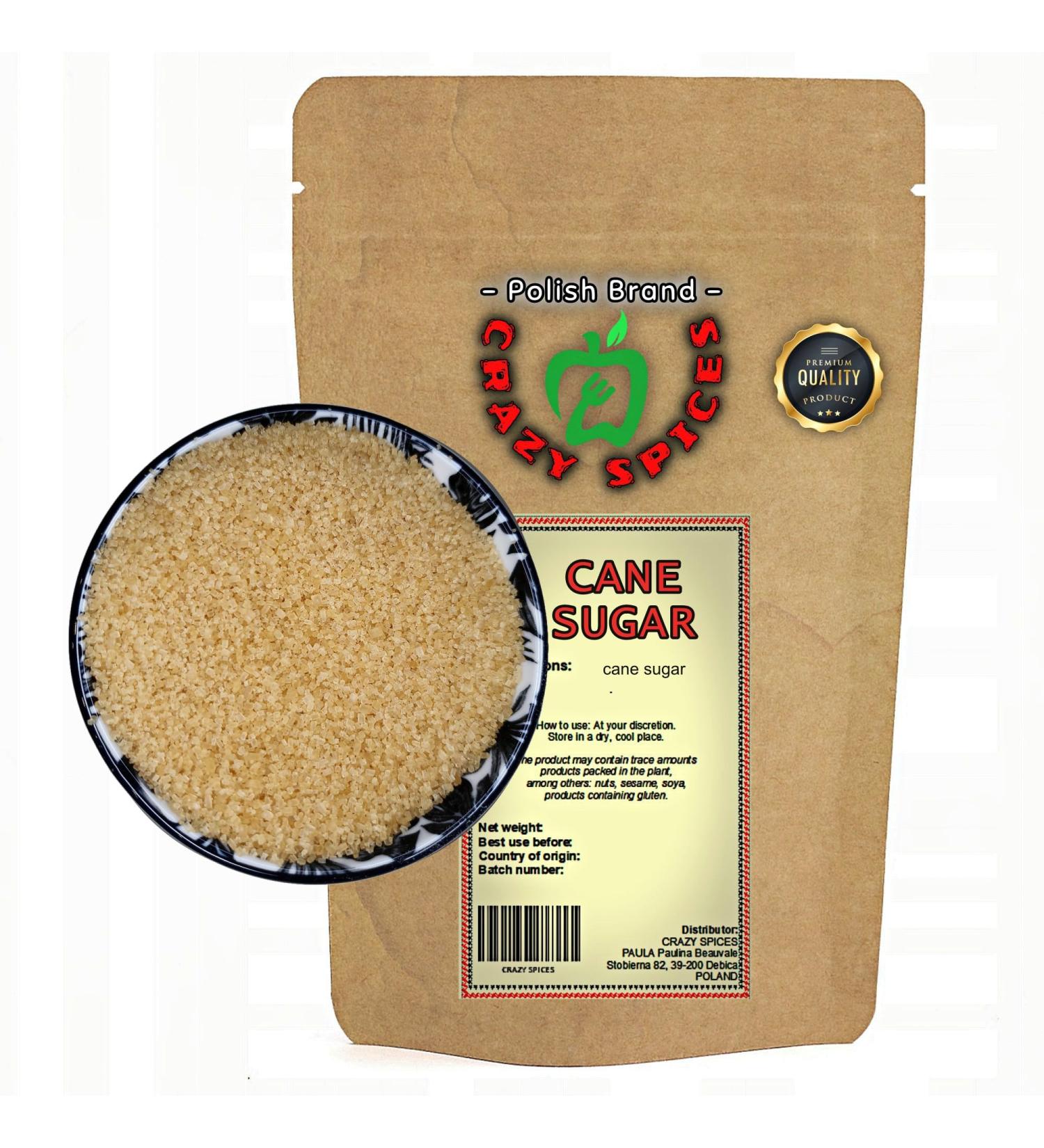 CRAZY SPICES cane sugar | 500 g | unrefined brown sugar | for cooking | natural | Brown Sugar 500 g (1 pack)
