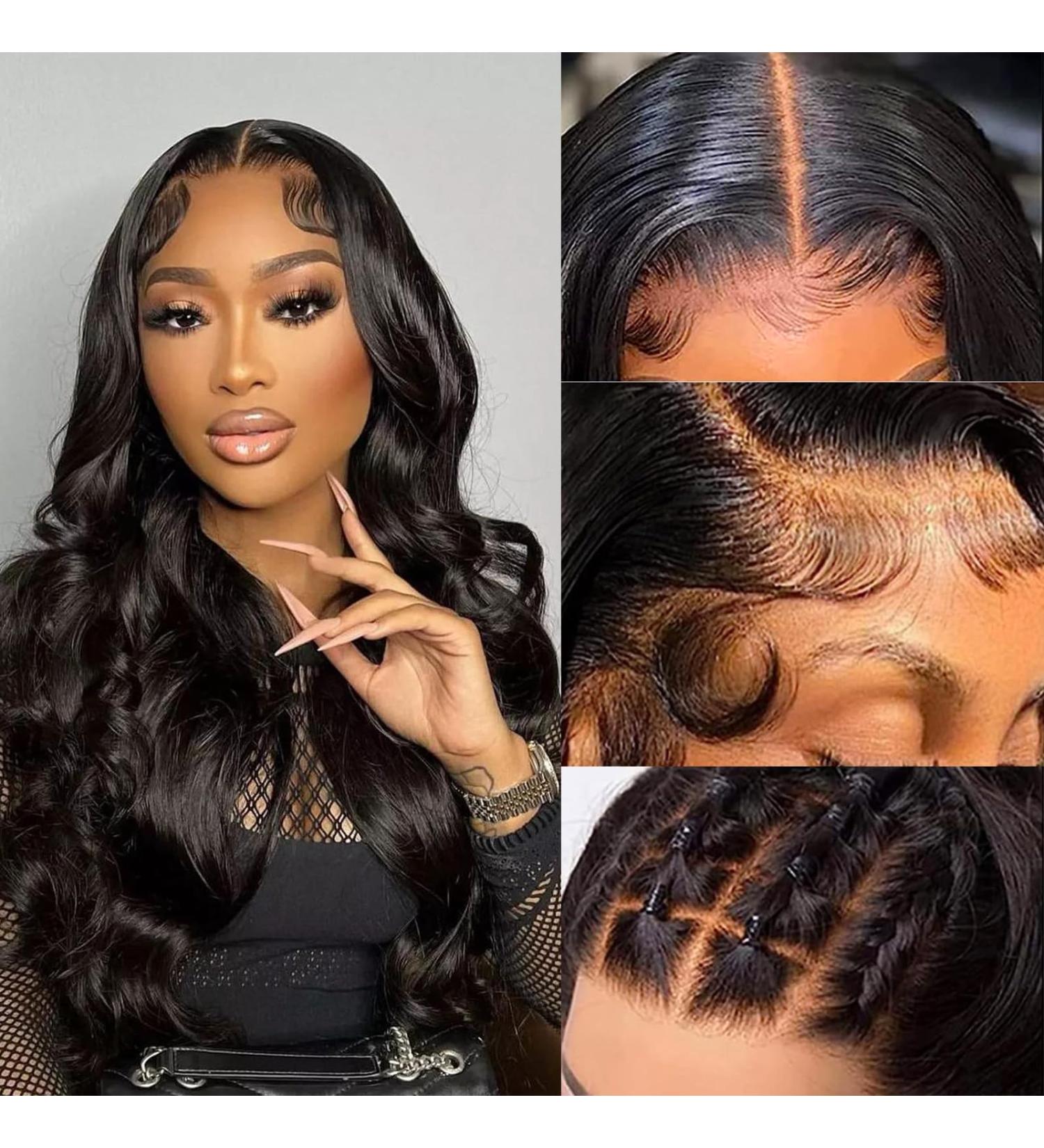 20 Upgraded Brazilian Body Wave HD Lace Front Wig | 200% Density | Natural Black Color - Buy Online on GoSupps.com