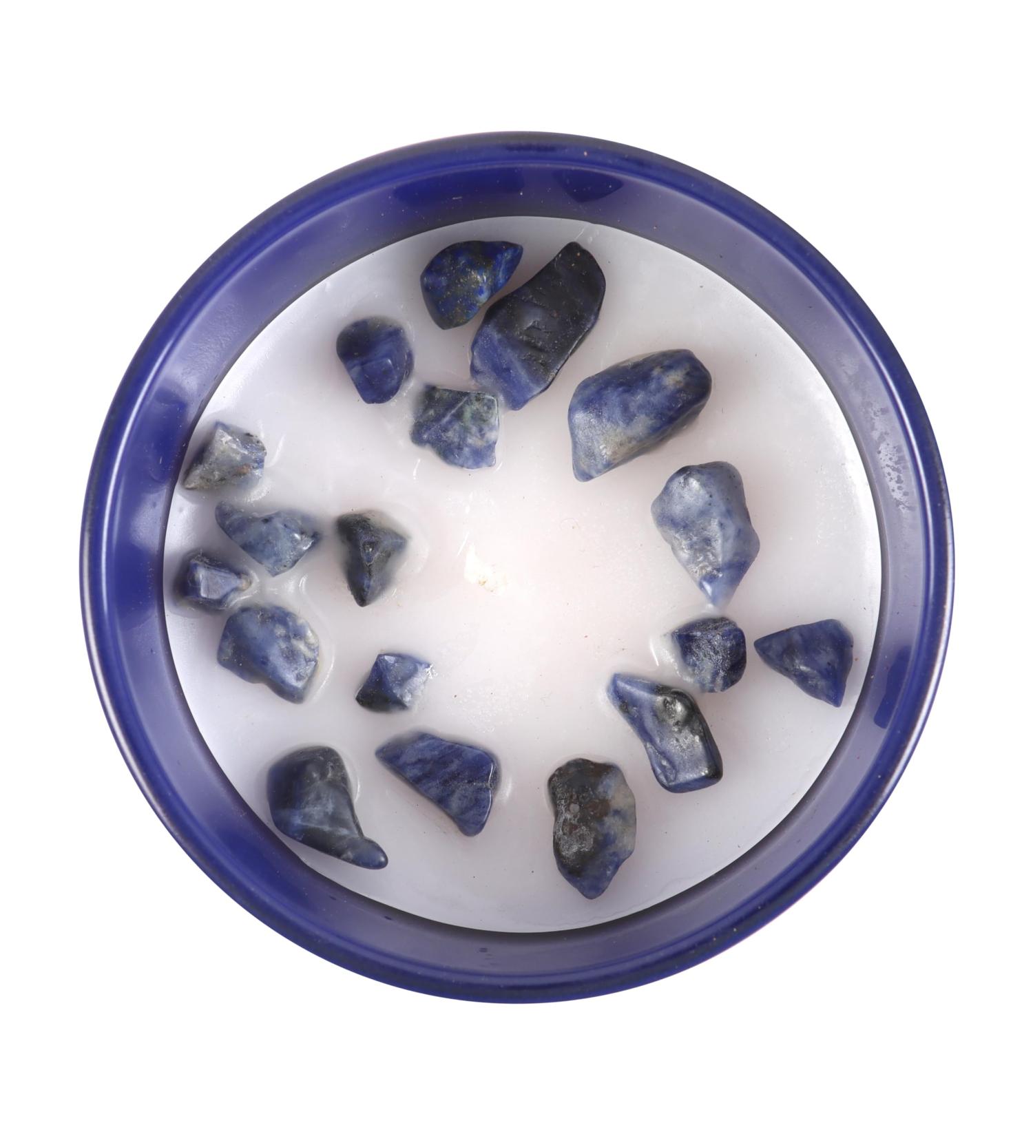 Buy Taurus Zodiac Candle - Amber & Vanilla Lapis Lazuli Infused for Self-Confidence | Spiritual Gift for Transformation - Buy Online on GoSupps.com