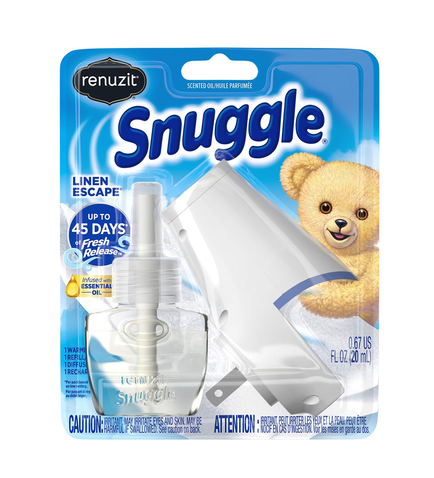 Renuzit Snuggle Scented Oil Refill & Plugin Warmer Kit - Linen Escape | International Shipping Available - Buy Online on GoSupps.com