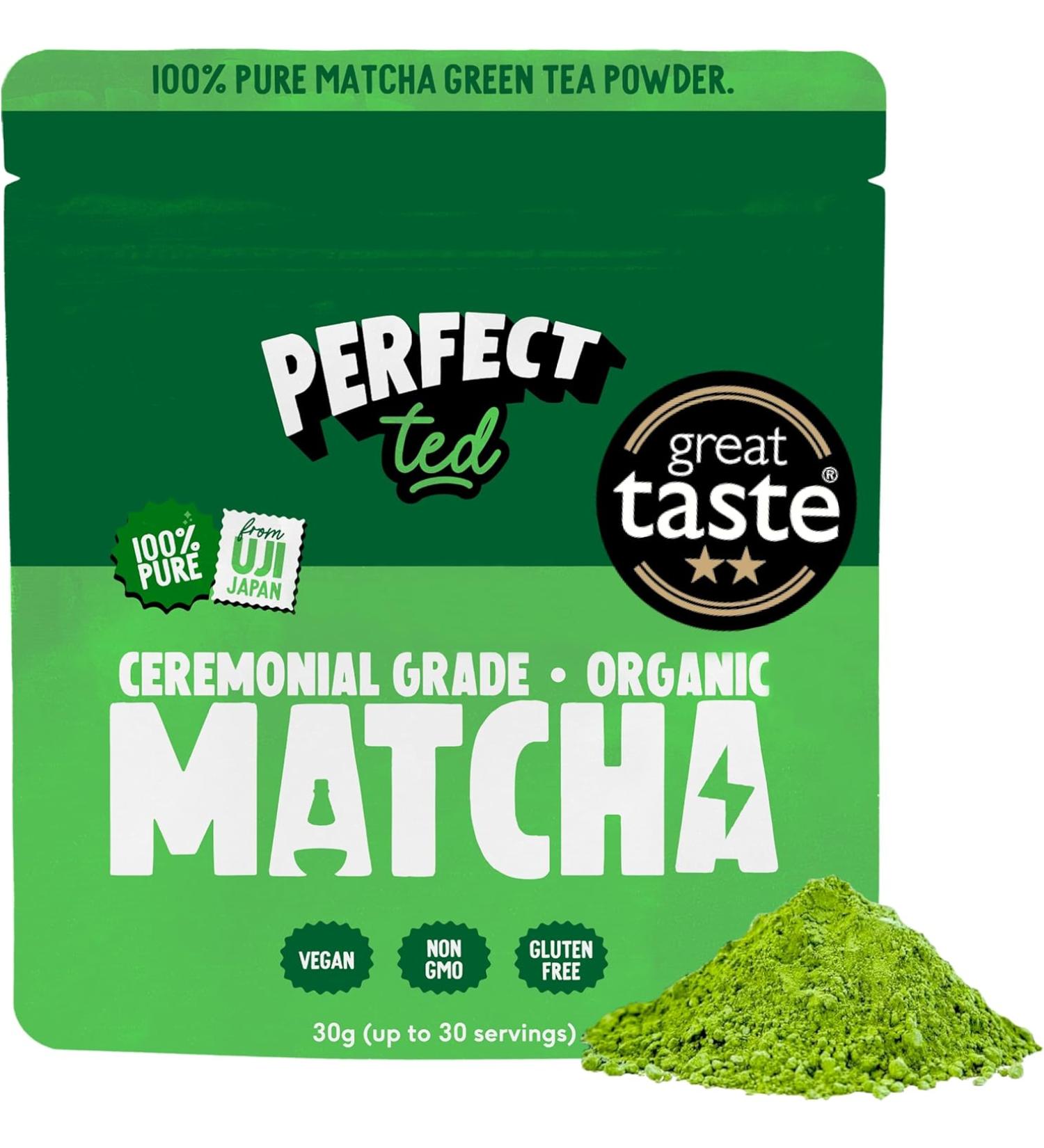 Organic Ceremonial Grade Matcha Powder - 30g Single-Origin Uji Japan - Buy Online on GoSupps.com
