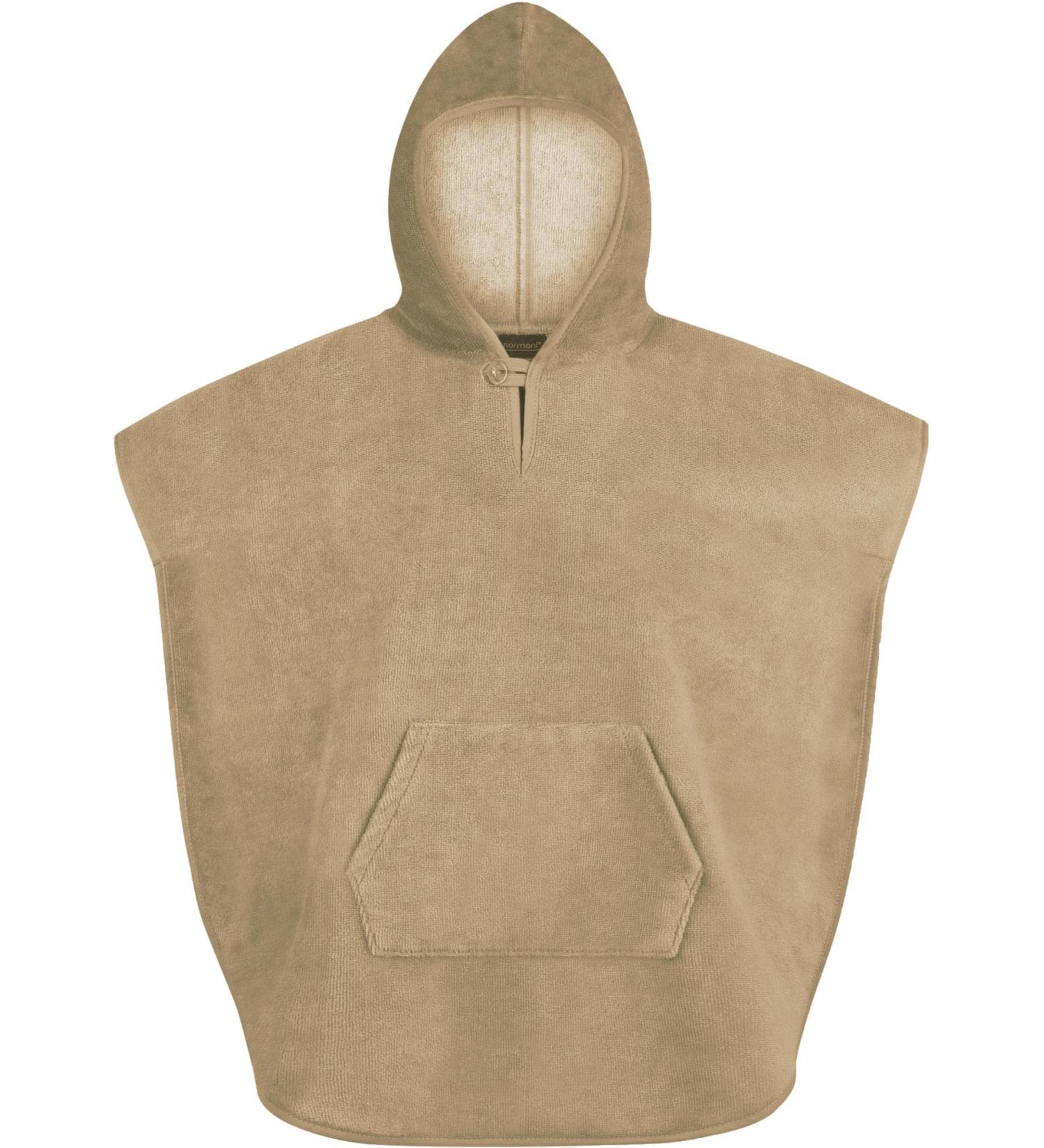 Normani Children's Bath Poncho - Cotton Hooded Towel for Toddlers | Beige Bathrobe 55x70 cm - Perfect for Kids' Bath Time - Buy Online on GoSupps.com