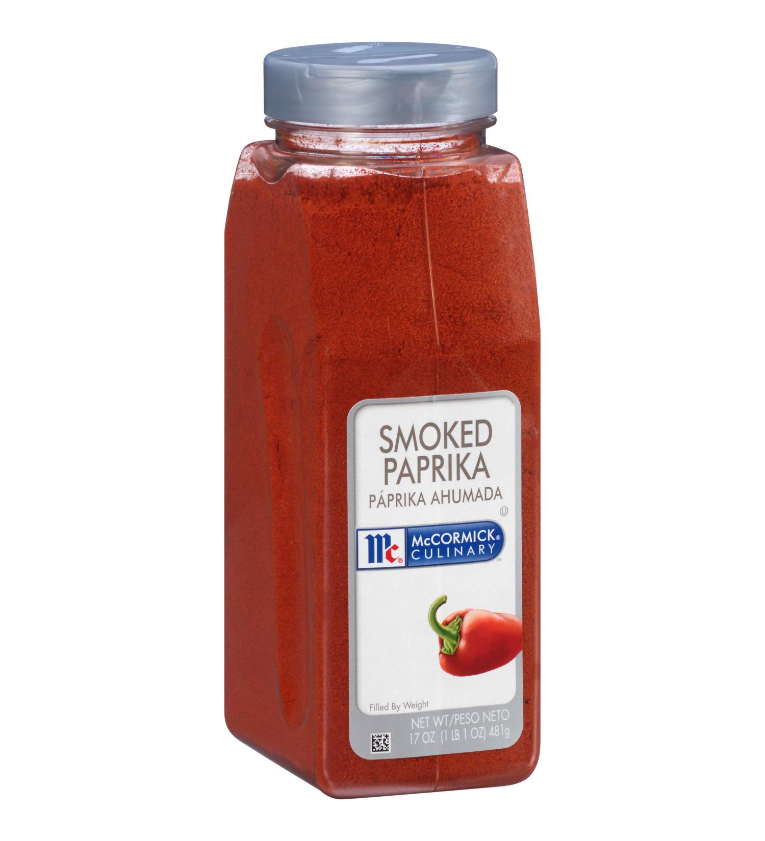 McCormick Culinary Smoked Paprika 17 oz - Sweet and Smoky Paprika for Spanish Cuisine - Ideal for Chicken, Fish, Pork, Potatoes & More - Buy Online on GoSupps.com