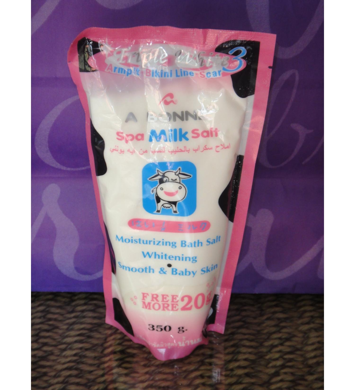 A Bonne SPA Milk Moisturizing Whitening Bath Salts (350 Grams) by A Bonne'