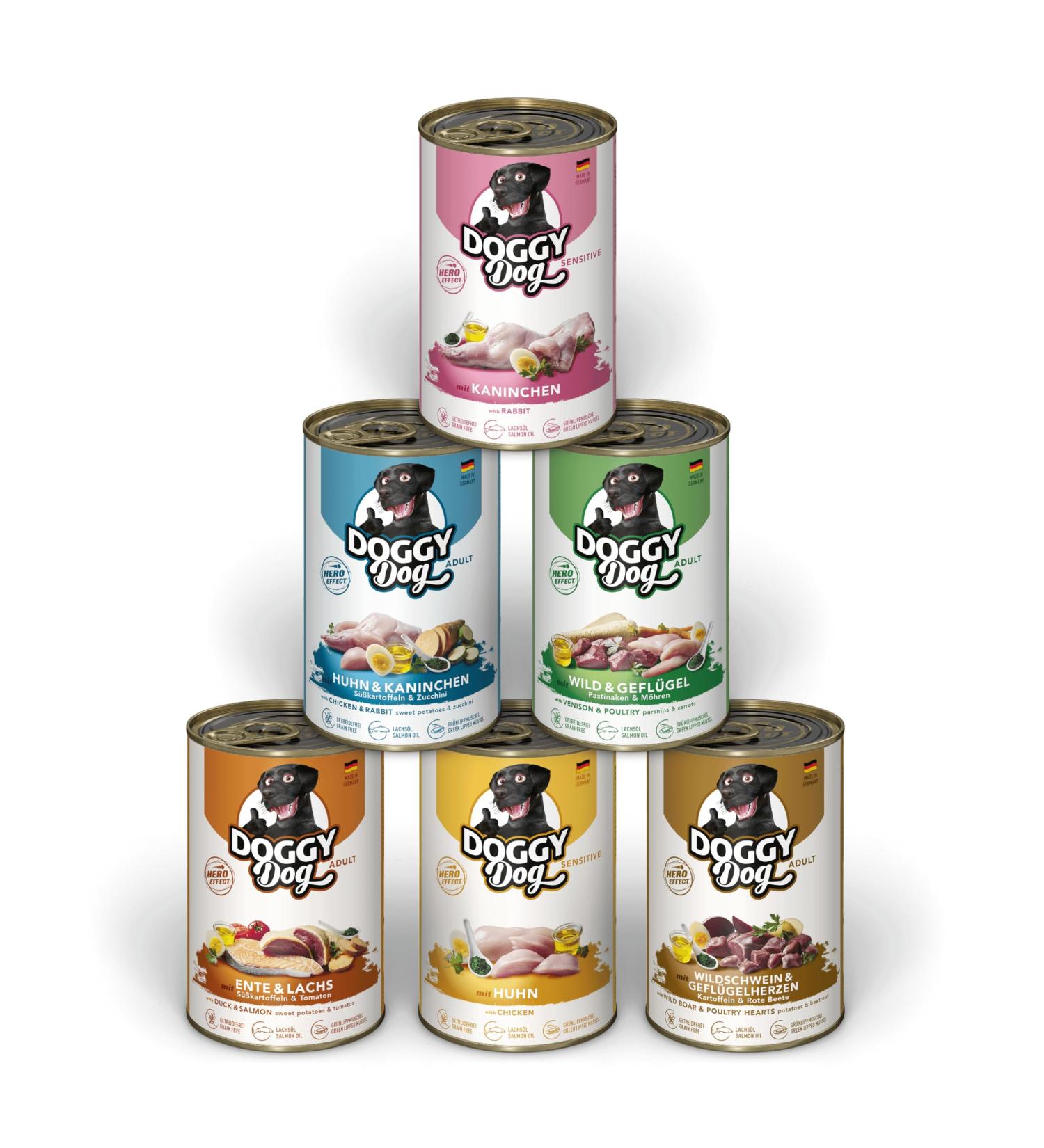 Doggy Dog - Pat - 6 x 400 g - Doggy Mix 2 - Buy Online on GoSupps.com