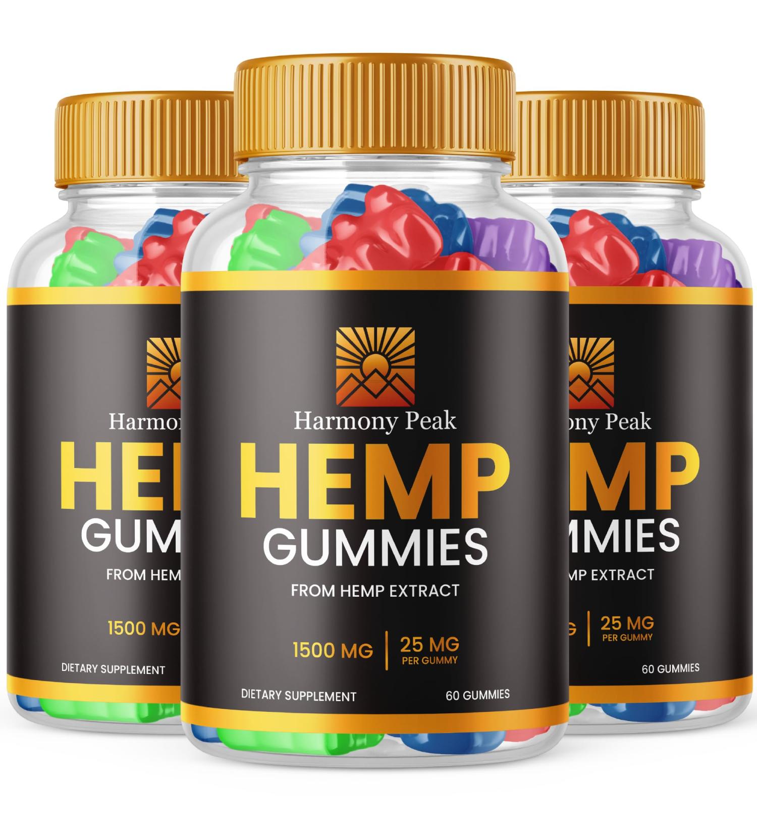 (3 Pack) Harmony Peak Gummies - Official Formula - Harmony Peak Hemp Gummies Advanced Strength Performance Hemp Blend Formula Big Size Harmony Peak Gomitas with 25mg Hemp Great Taste (180 Gummies) 60 Count (Pack of 3) - Buy Online on GoSupps.com