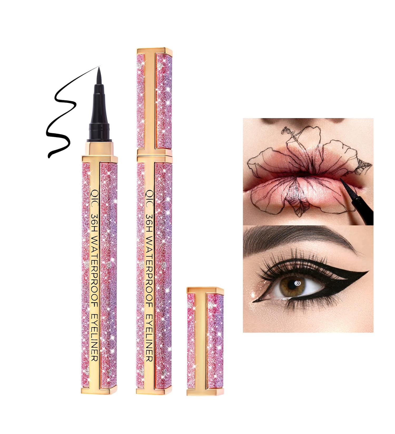 ONLYOILY Waterproof Black Liquid Eyeliner - Precision Miniature Long-Lasting Quick-Drying Eyeliner for Intense Eye Makeup | International Shipping Available - Buy Online on GoSupps.com