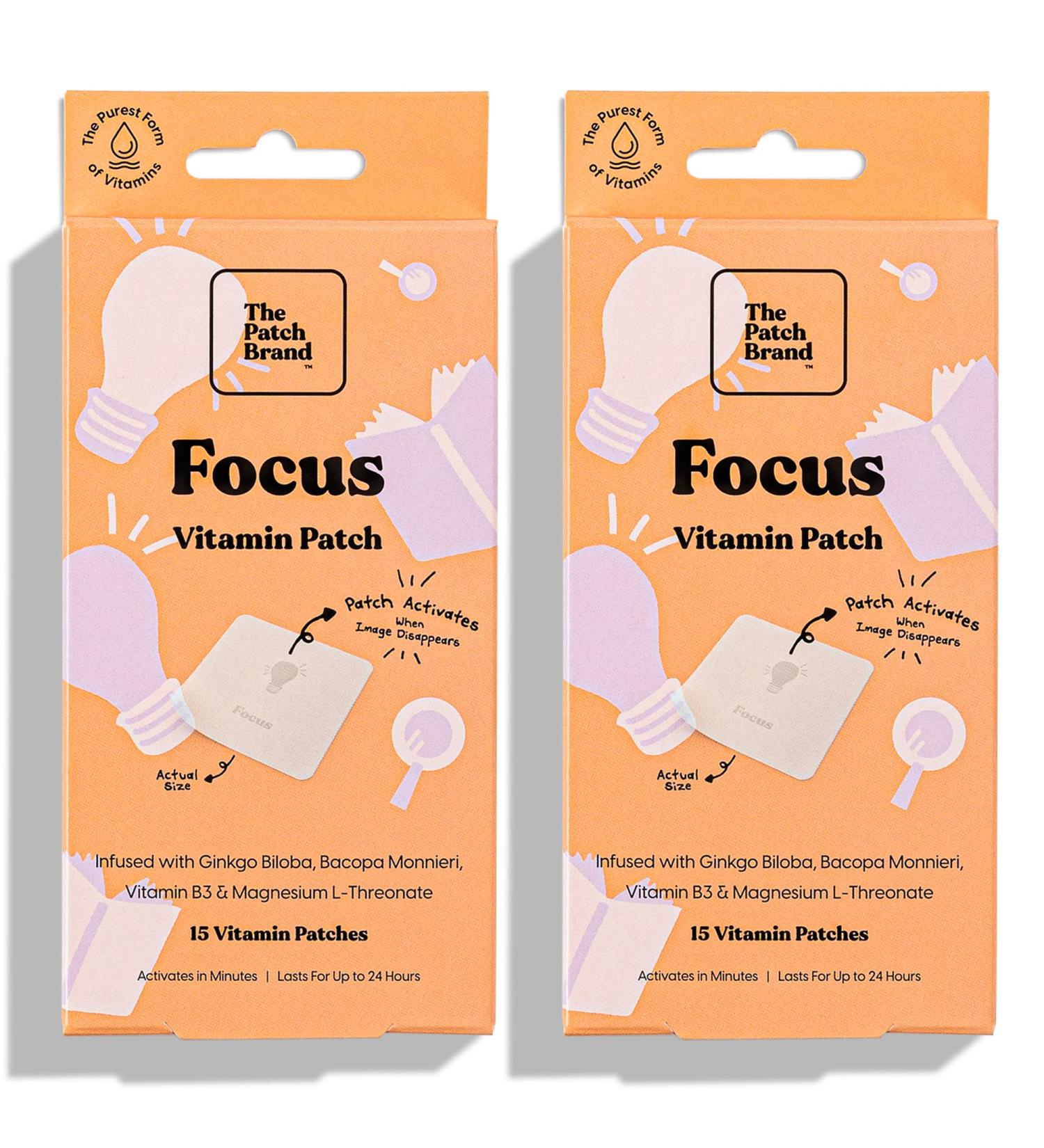 The Patch Brand Focus Patches - Boost Wellness with 2 Packs of 30 Patches - Buy Online on GoSupps.com