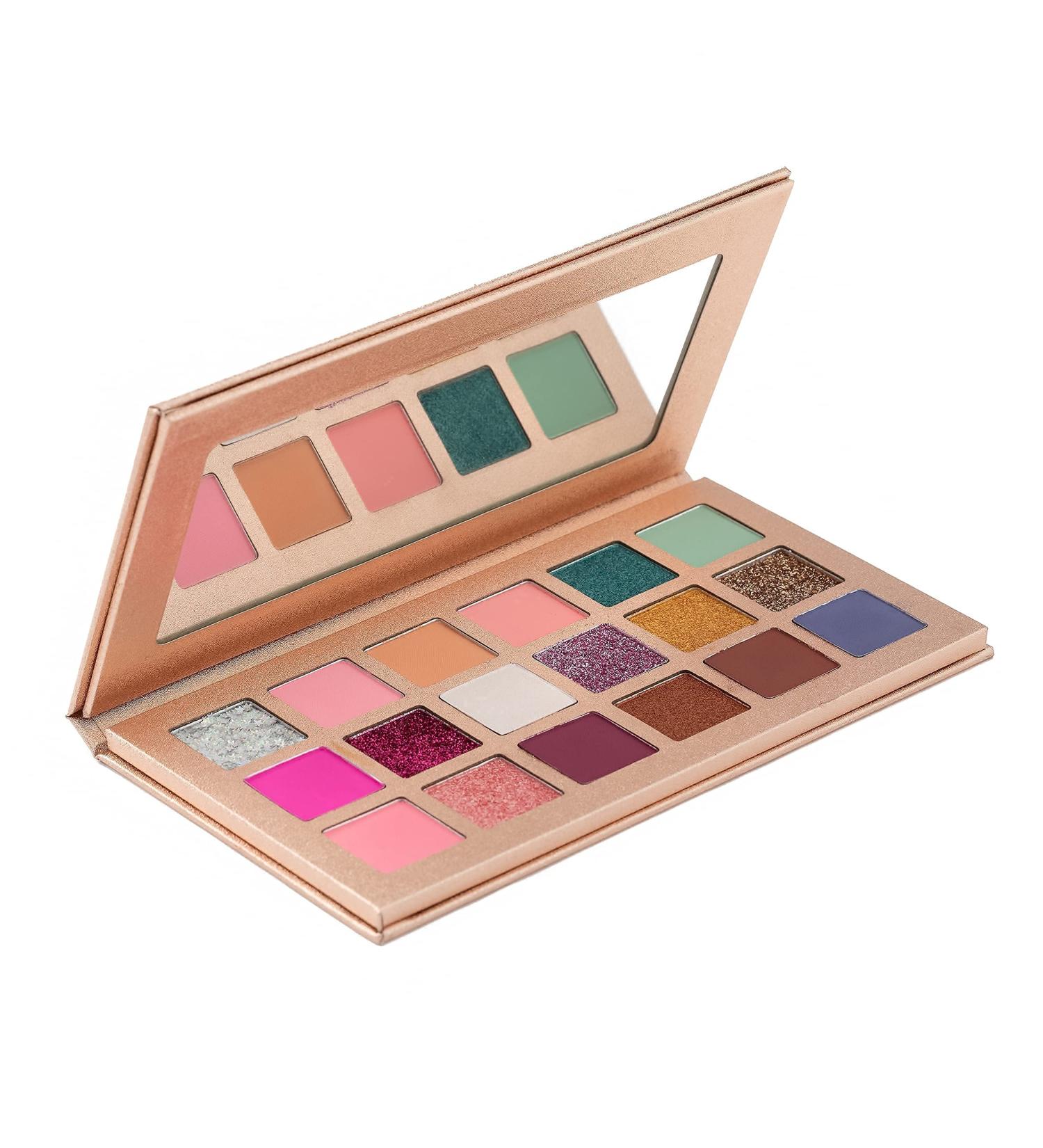 EPILYNX by Dr. Liia Eyeshadow Palette - 18 Blendable Highly Pigmented Shades - Matte Sparkle Colors - Gluten-Free Vegan - All Occasion Makeup - Buy Online on GoSupps.com
