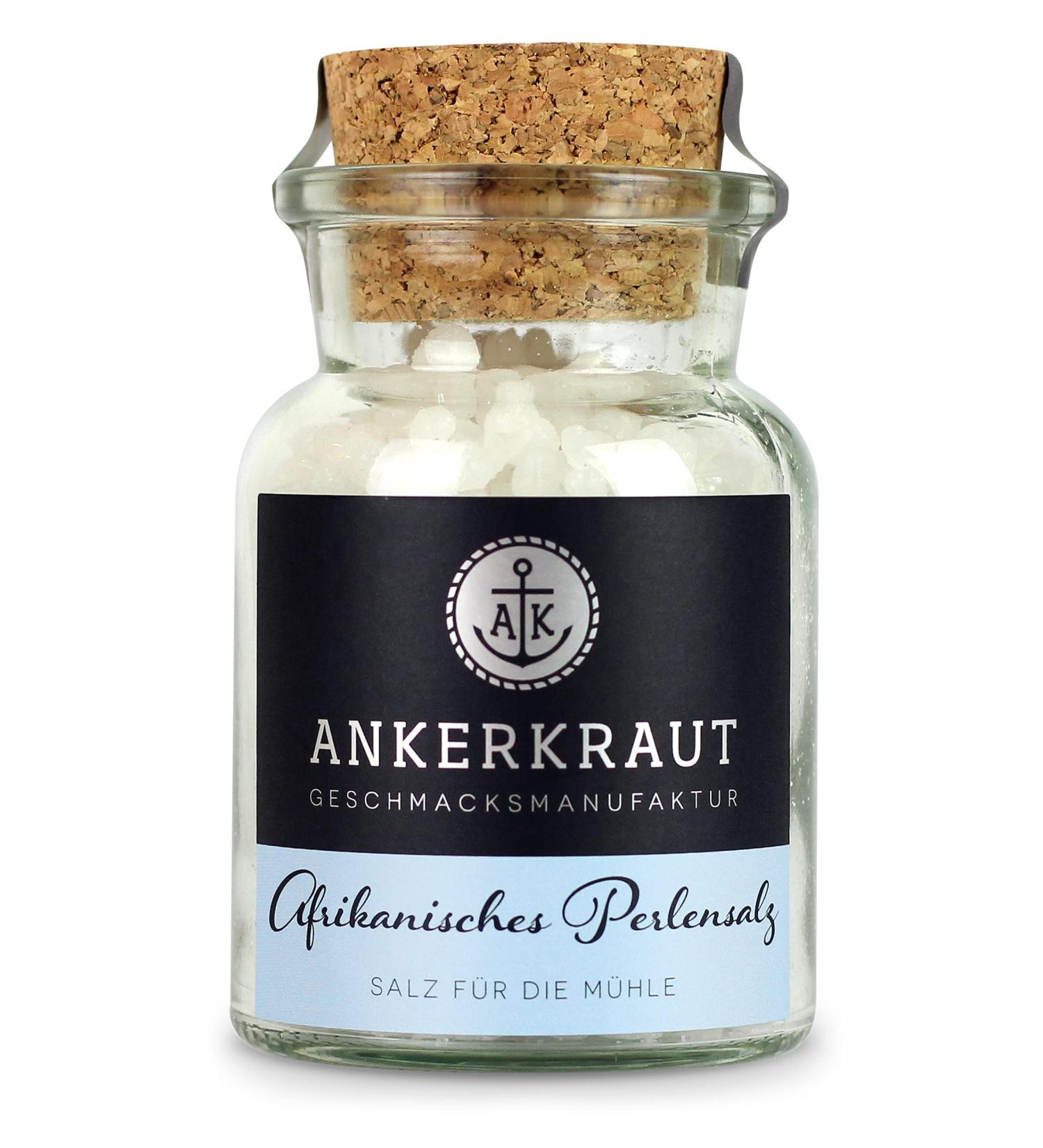 African Pearl Salt Perfect for Salt Mill 170g in Cork Glass - Buy Online on GoSupps.com