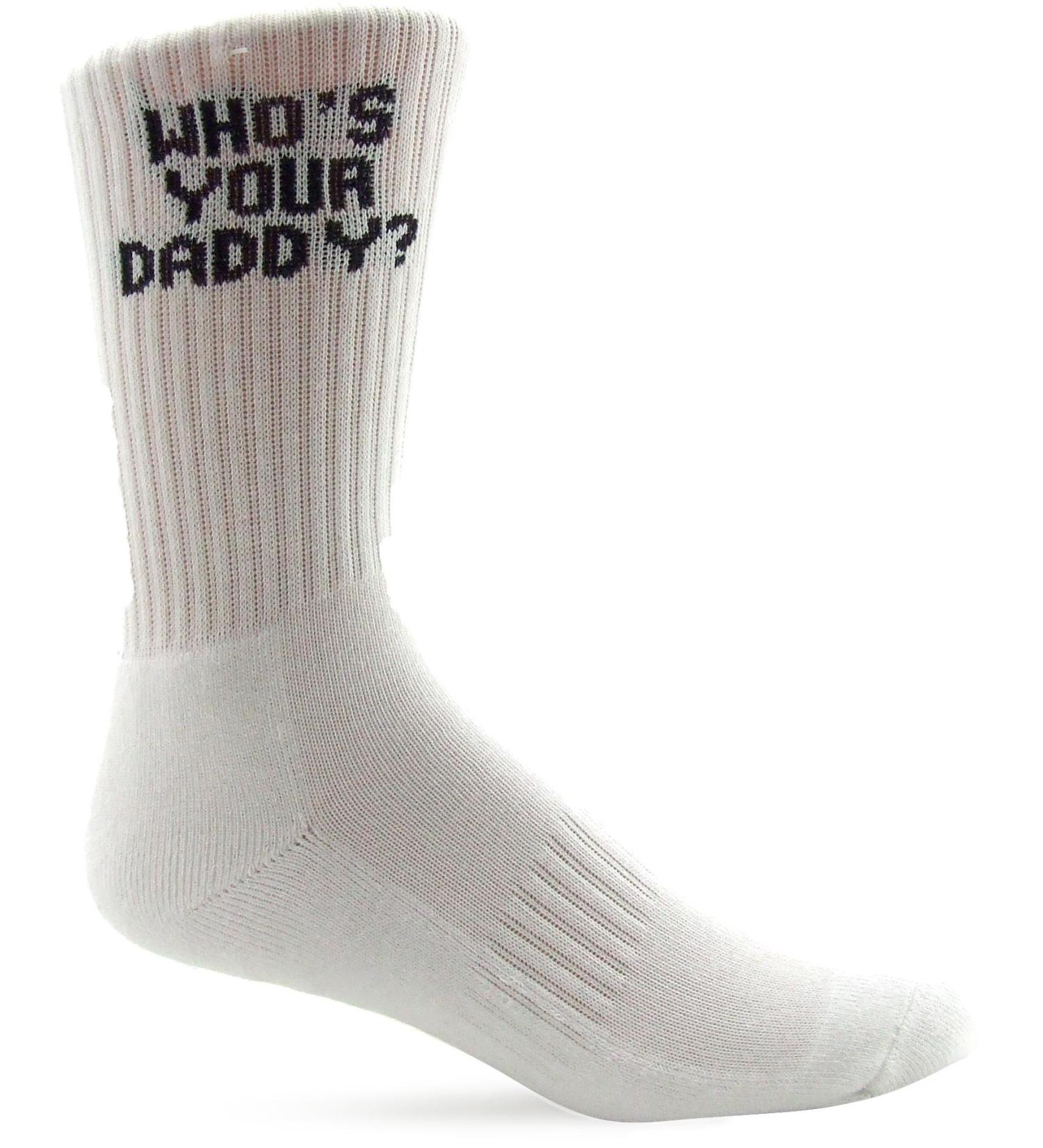 Who's Daddy sox One Size 15" X 3 1/2" X 1"
