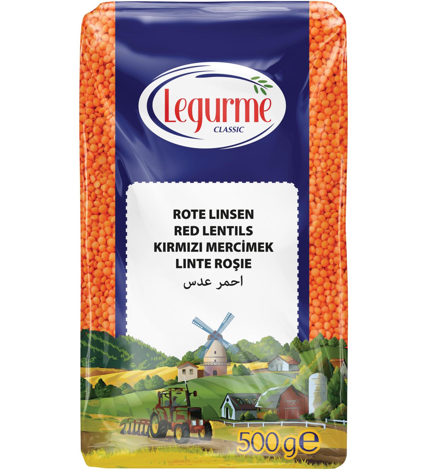 LEGURME Red Lentils (Kirmizi Mercimek) 1 x 500 g