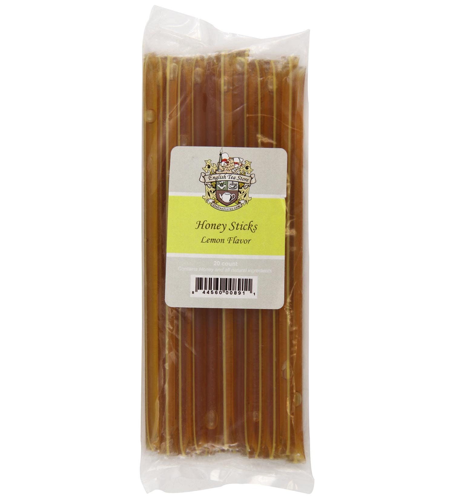 English Tea Store Honey Sticks Lemon 20 Count - Pack of 1 - Buy Online on GoSupps.com