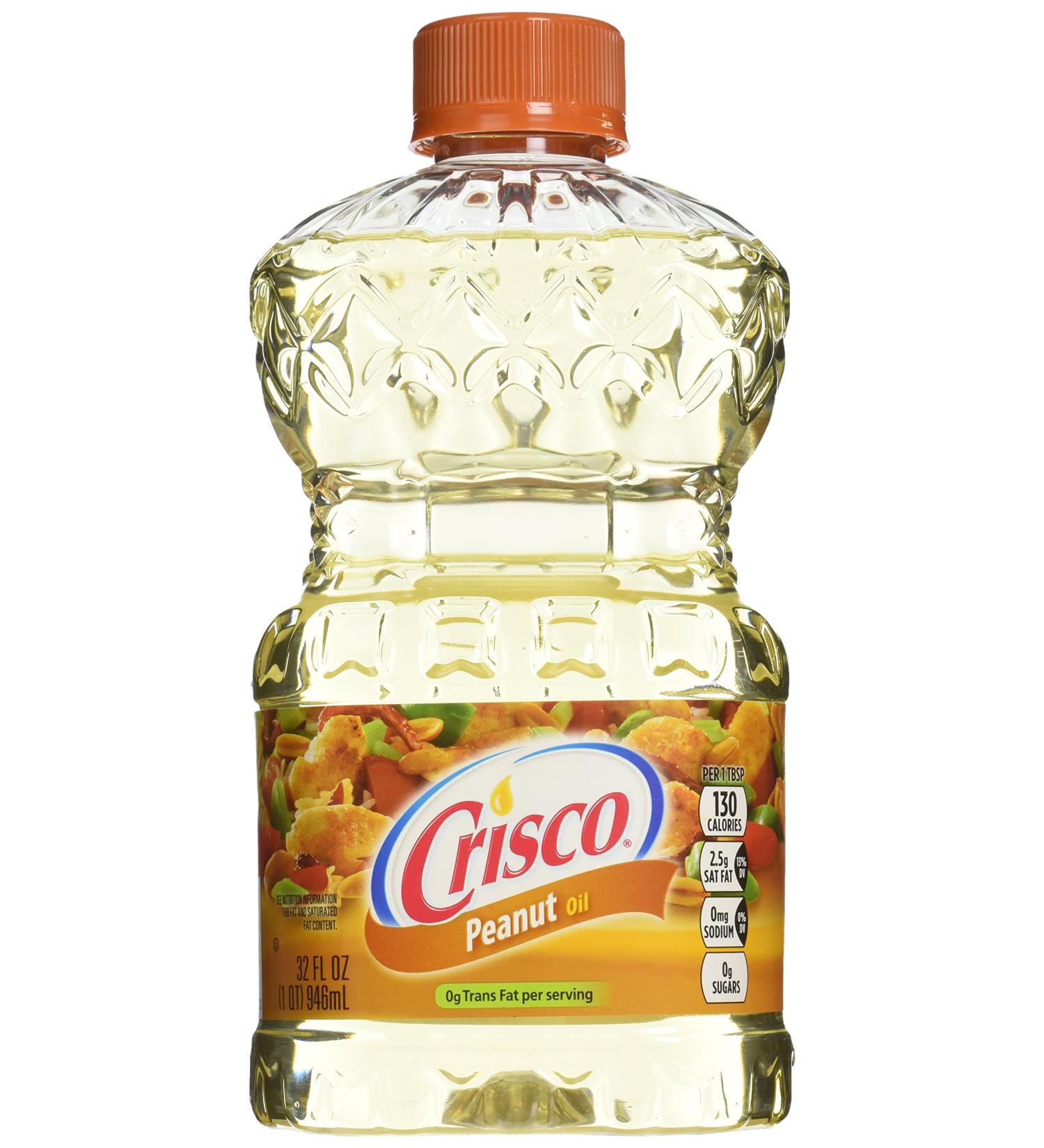 Crisco Pure Peanut Oil 32 oz - High-Quality Cooking Oil for Delicious Meals - Buy Online on GoSupps.com
