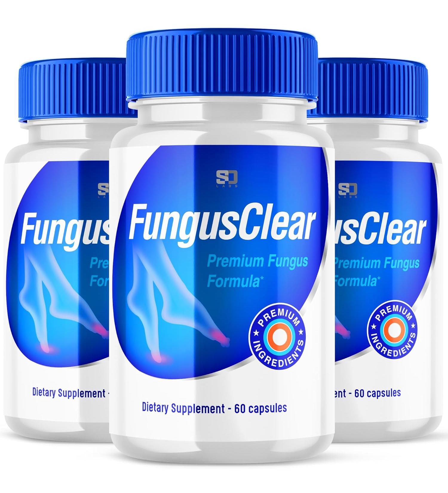 Fungus Clear Pills (3 Pack) - Healthy Nails Plus Supplement (180 Capsules) - Buy Online on GoSupps.com