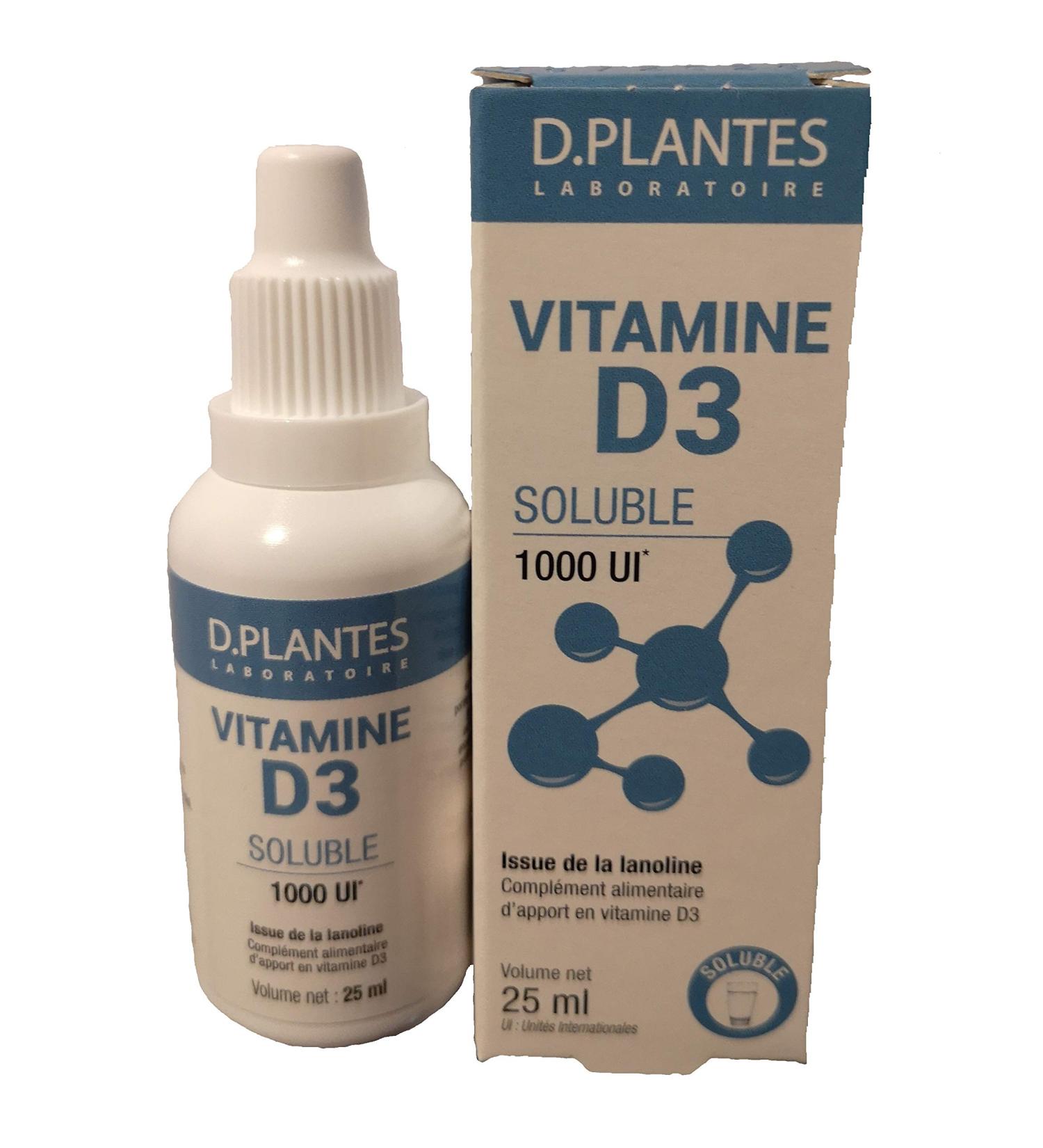 D.Plantes - Vitamin D3 Soluble 1000 IU - 25 ml