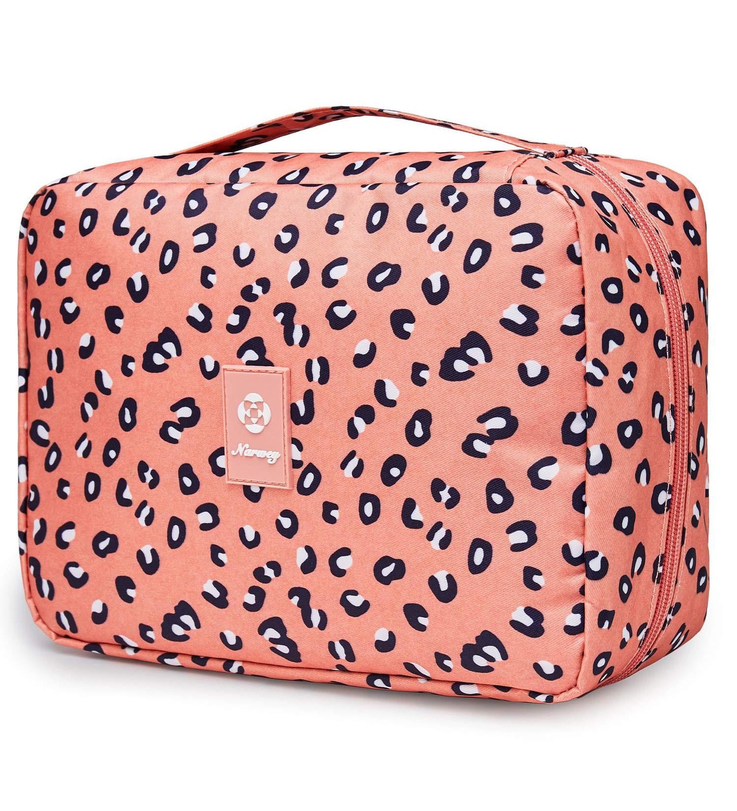 Women's Waterproof Travel Toiletry Organizer - Leopard Print - Buy Online on GoSupps.com